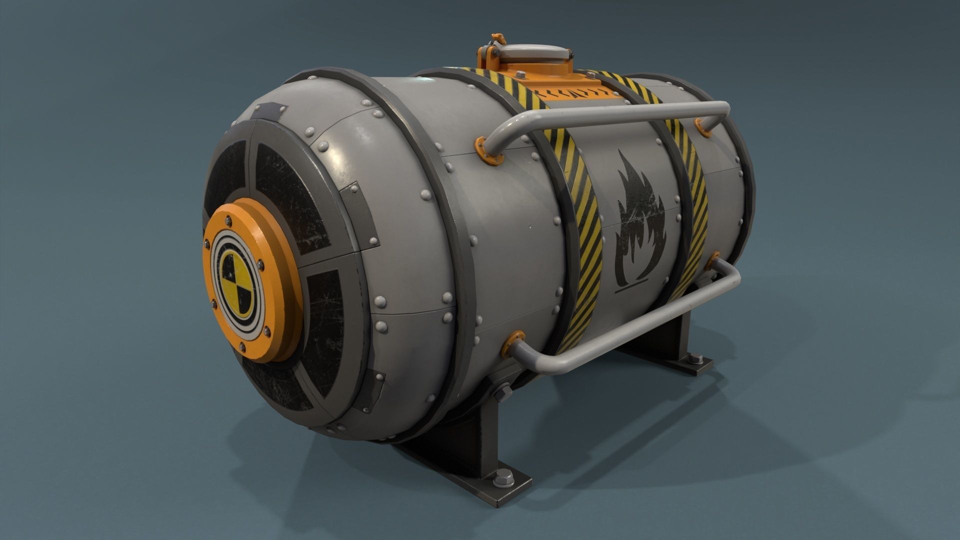 Industrial Units - 20 pieces Low-poly 3D model_37