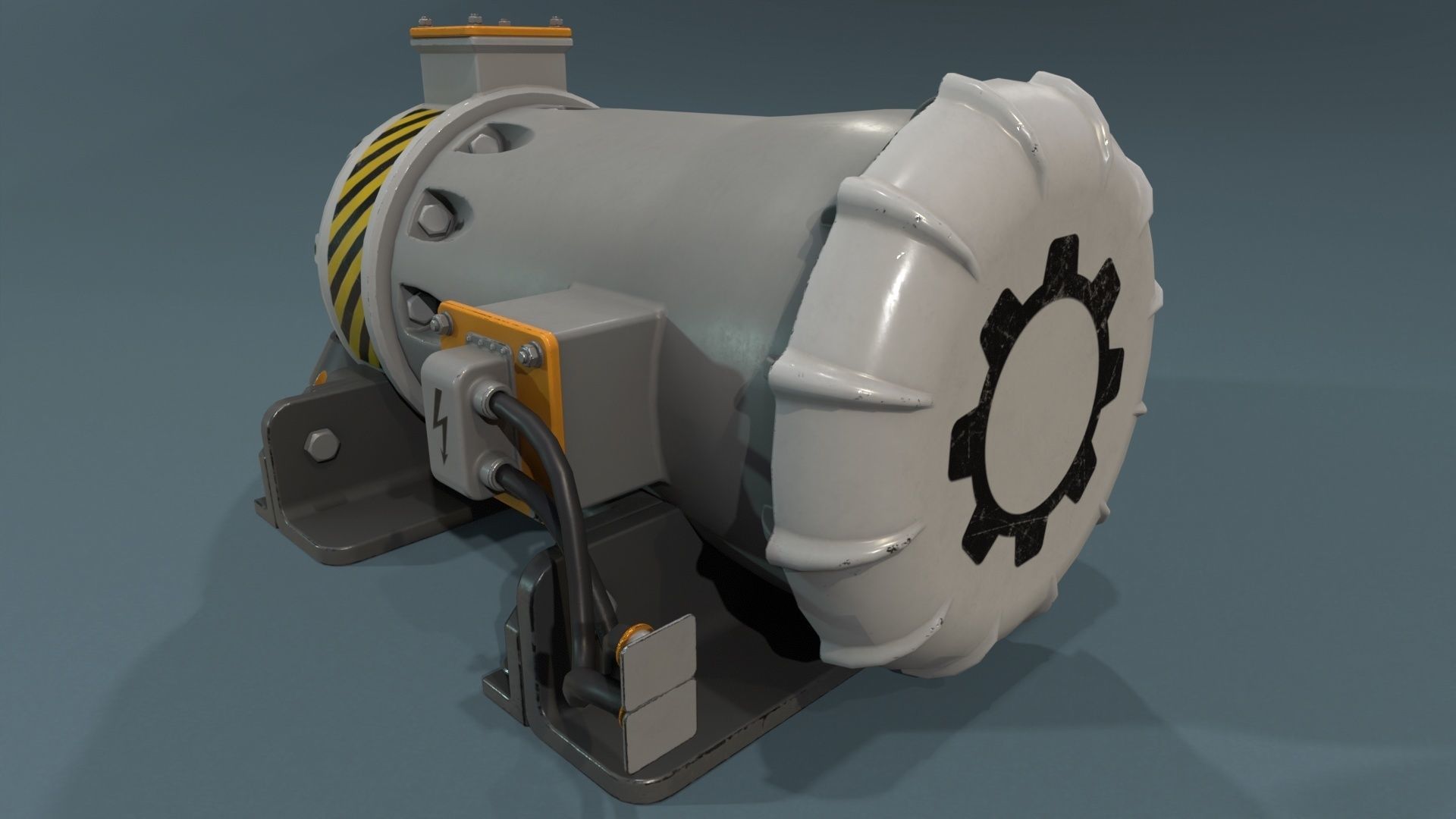 Industrial Units - 20 pieces Low-poly 3D model_19