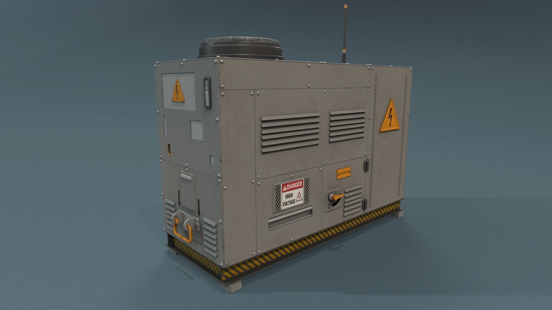 Industrial Units - 20 pieces Low-poly 3D model_41