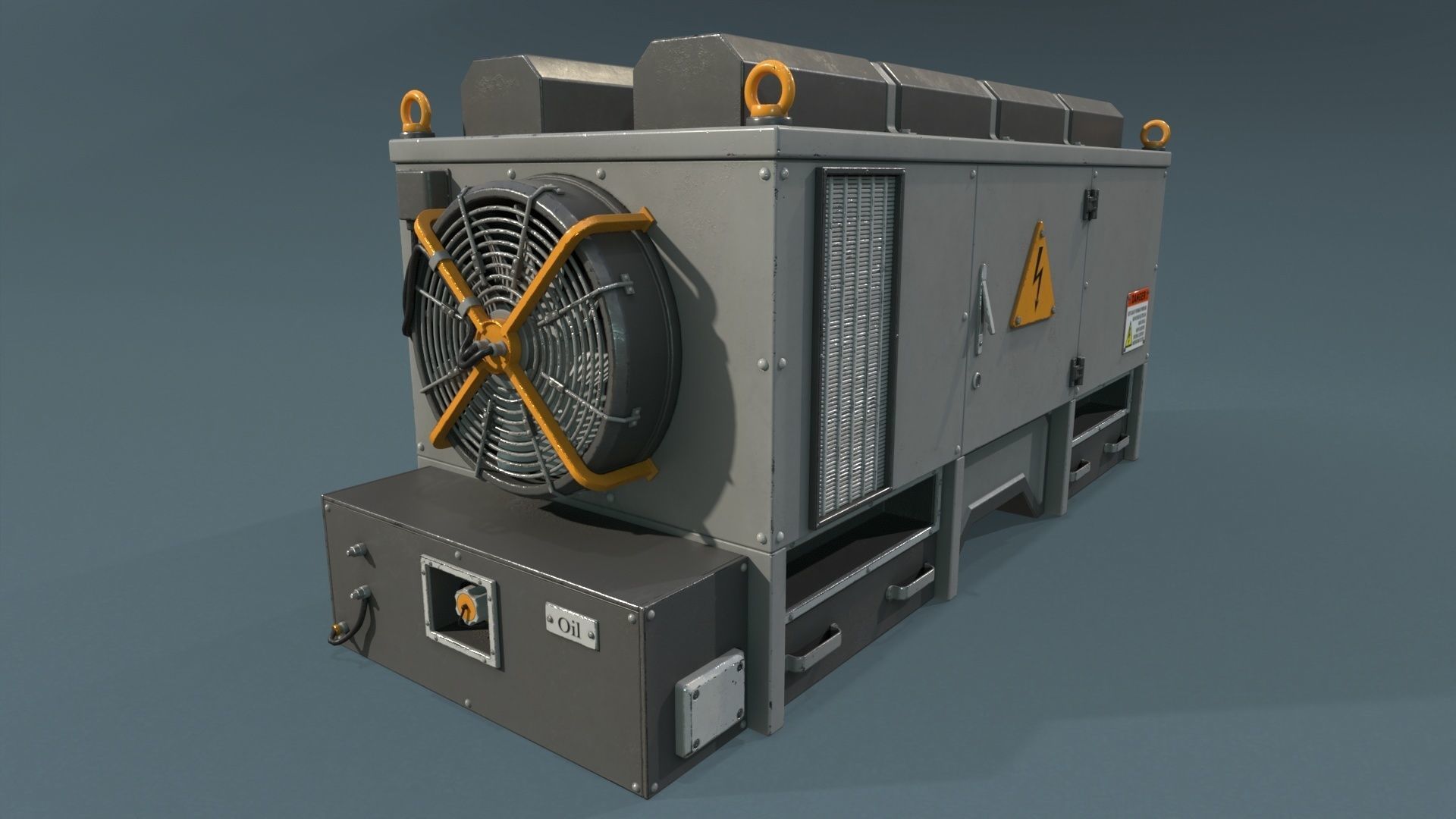 Industrial Units - 20 pieces Low-poly 3D model_4