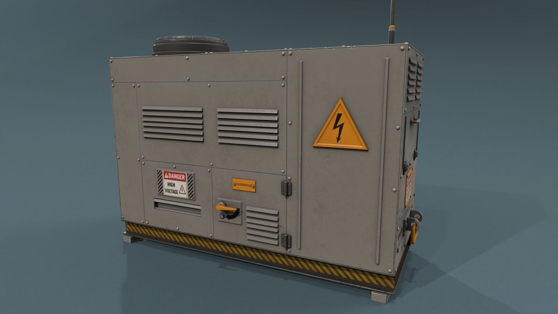 Industrial Units - 20 pieces Low-poly 3D model_42