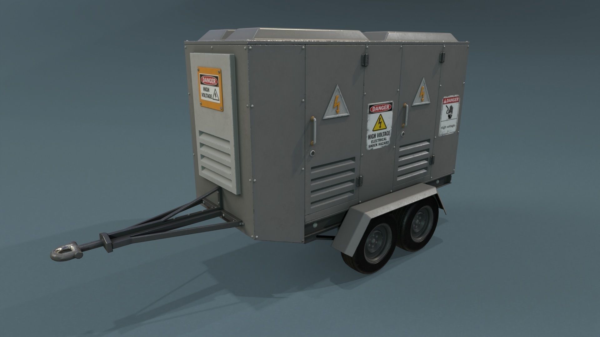 Industrial Units - 20 pieces Low-poly 3D model_39