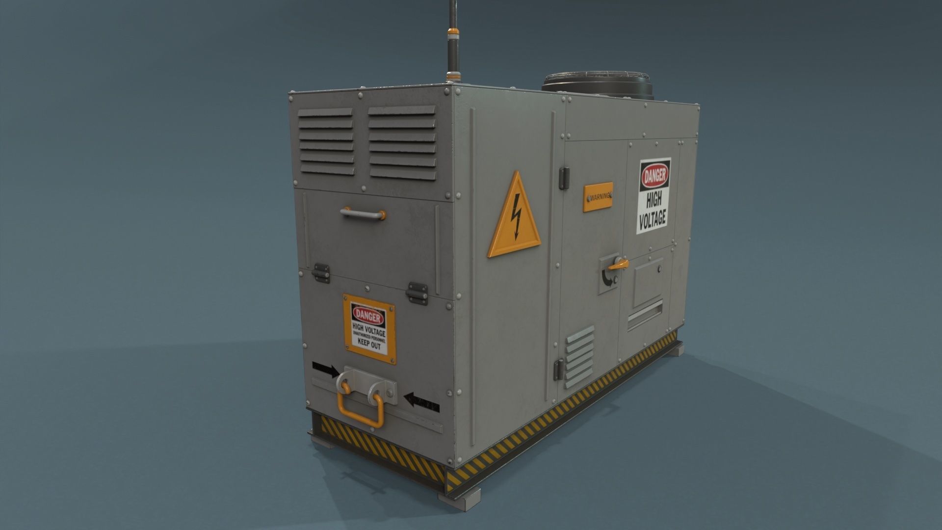 Industrial Units - 20 pieces Low-poly 3D model_43