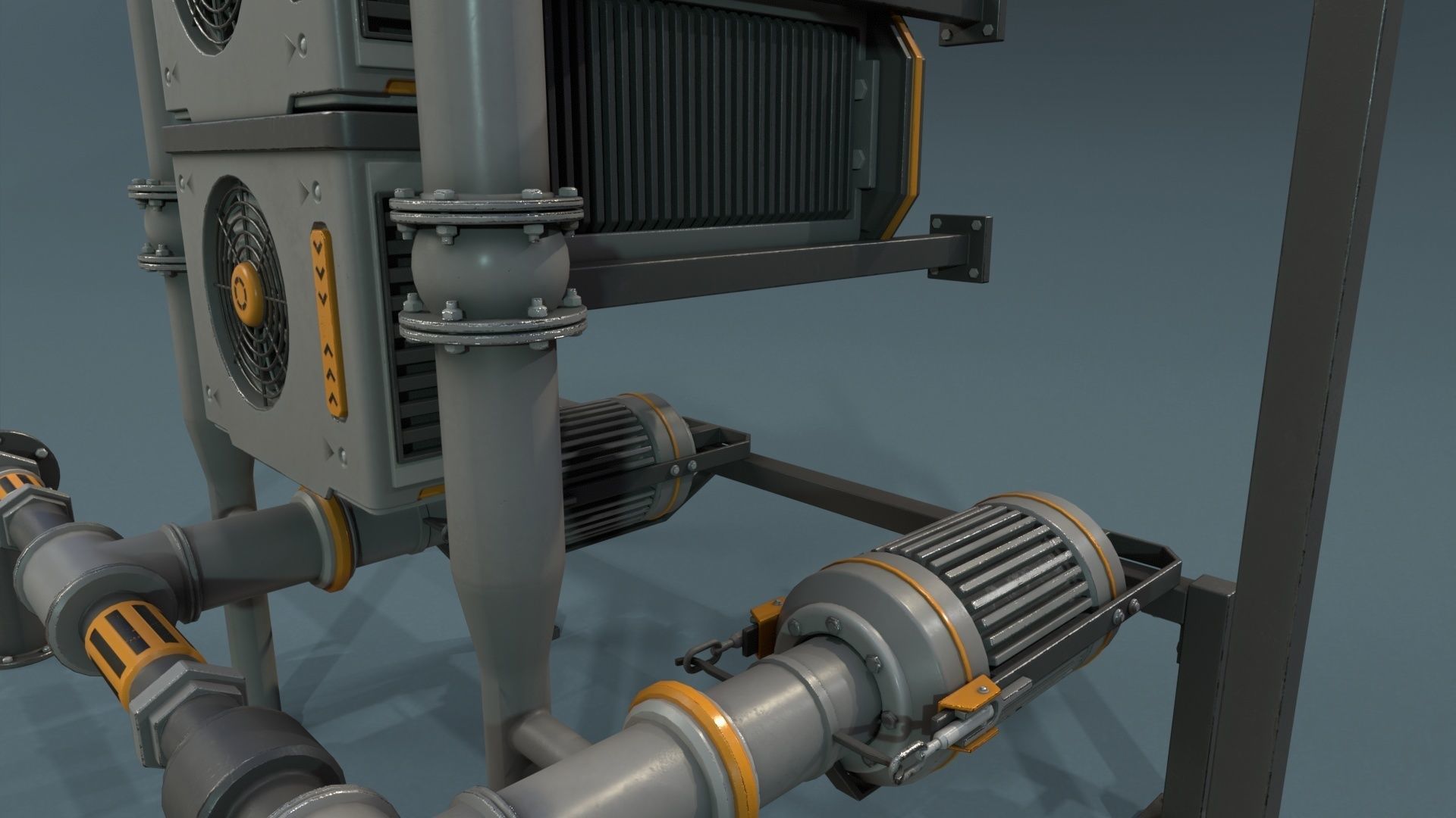 Industrial Units - 20 pieces Low-poly 3D model_33