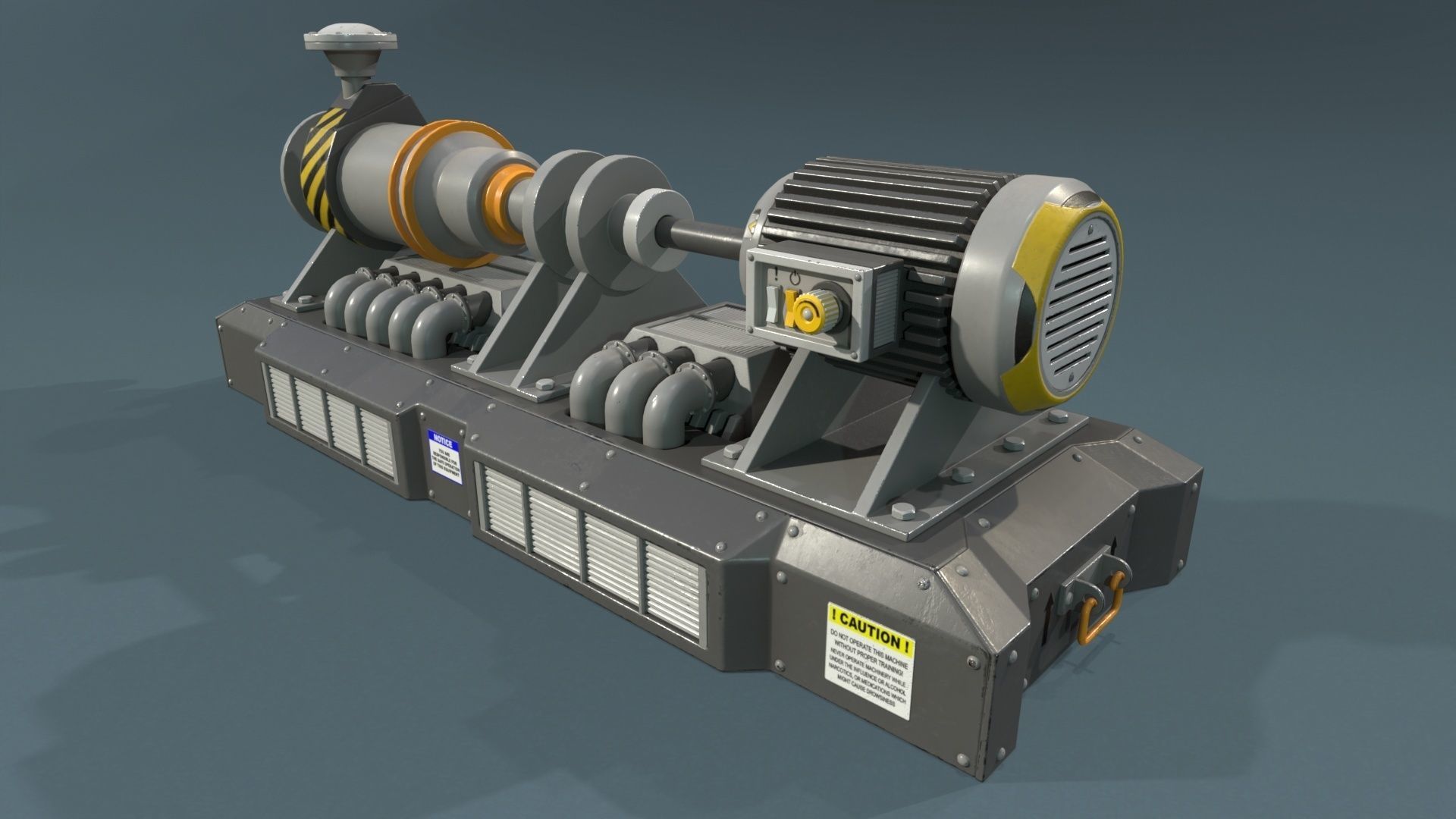 Industrial Units - 20 pieces Low-poly 3D model_46