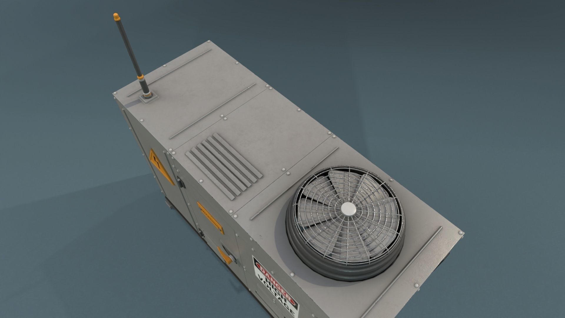 Industrial Units - 20 pieces Low-poly 3D model_45