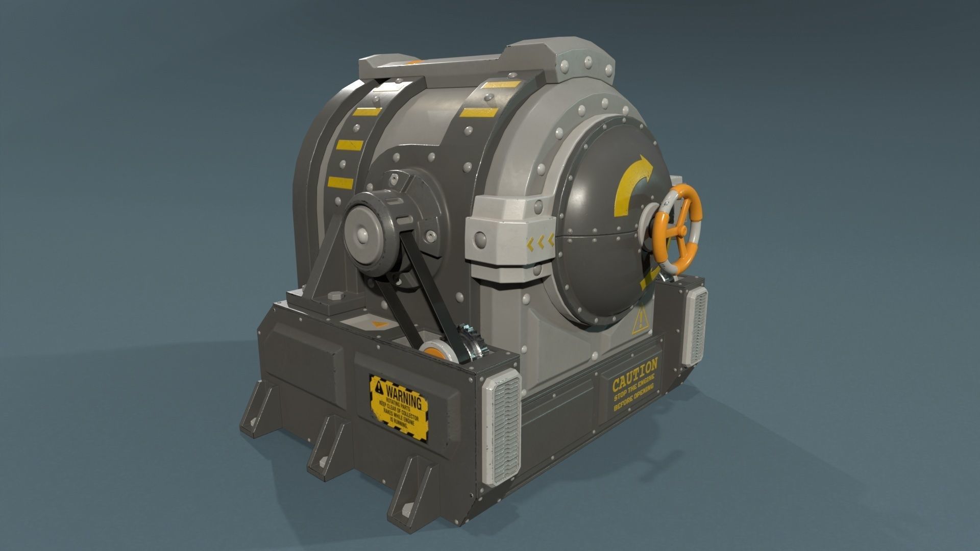 Industrial Units - 20 pieces Low-poly 3D model_17