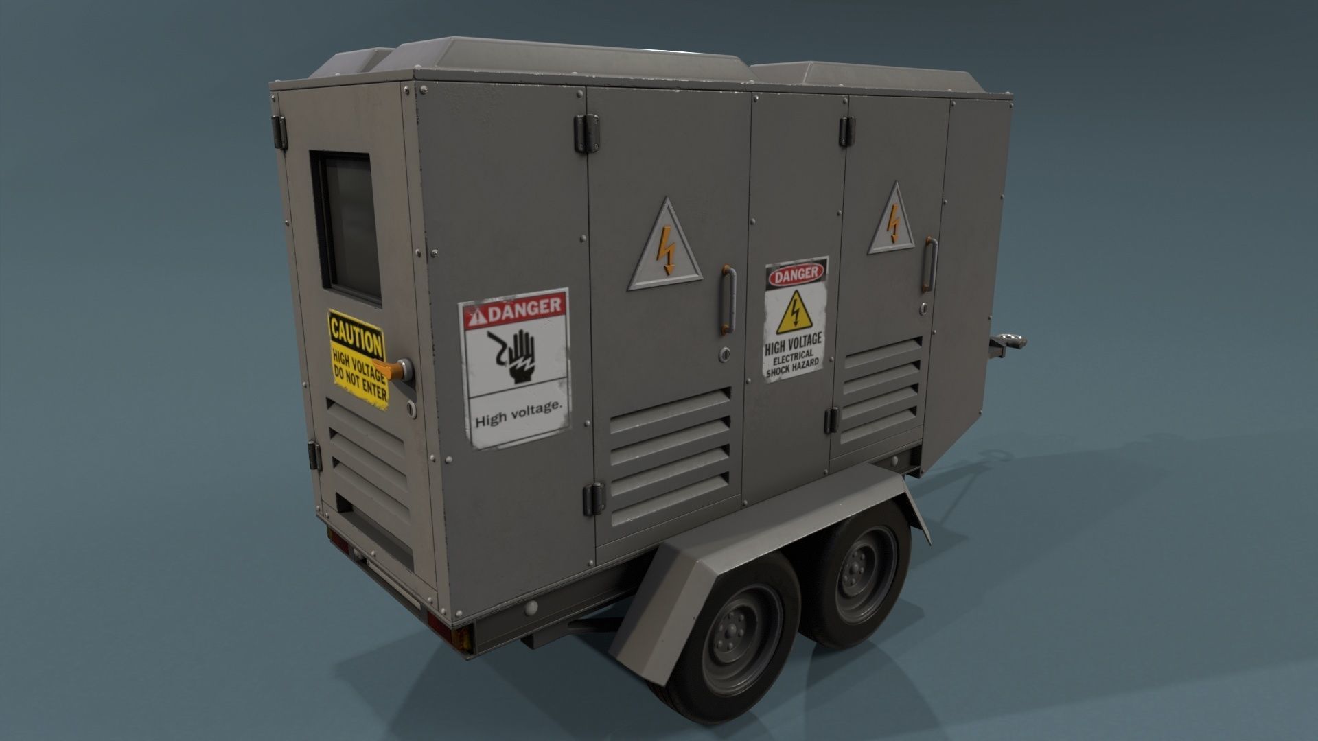 Industrial Units - 20 pieces Low-poly 3D model_40