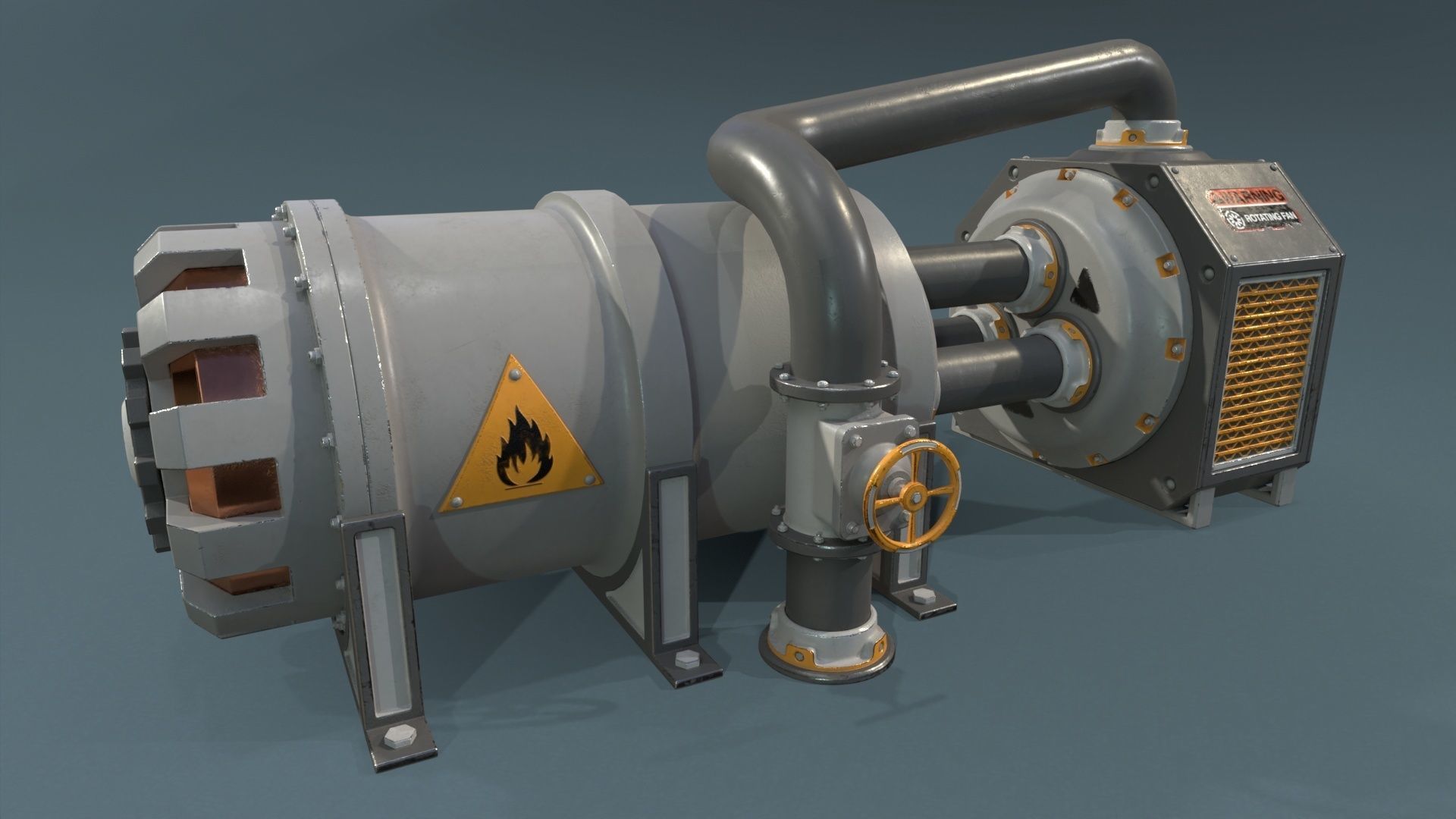 Industrial Units - 20 pieces Low-poly 3D model_7