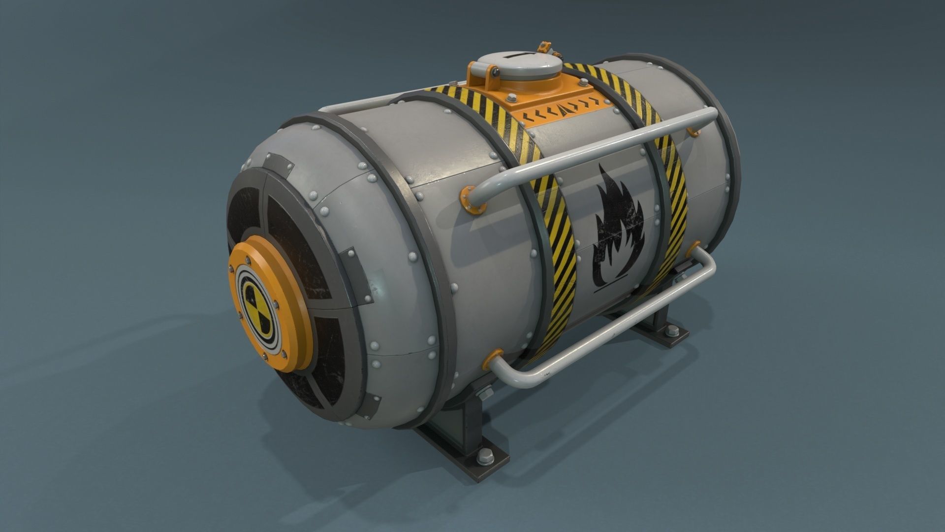 Industrial Units - 20 pieces Low-poly 3D model_36