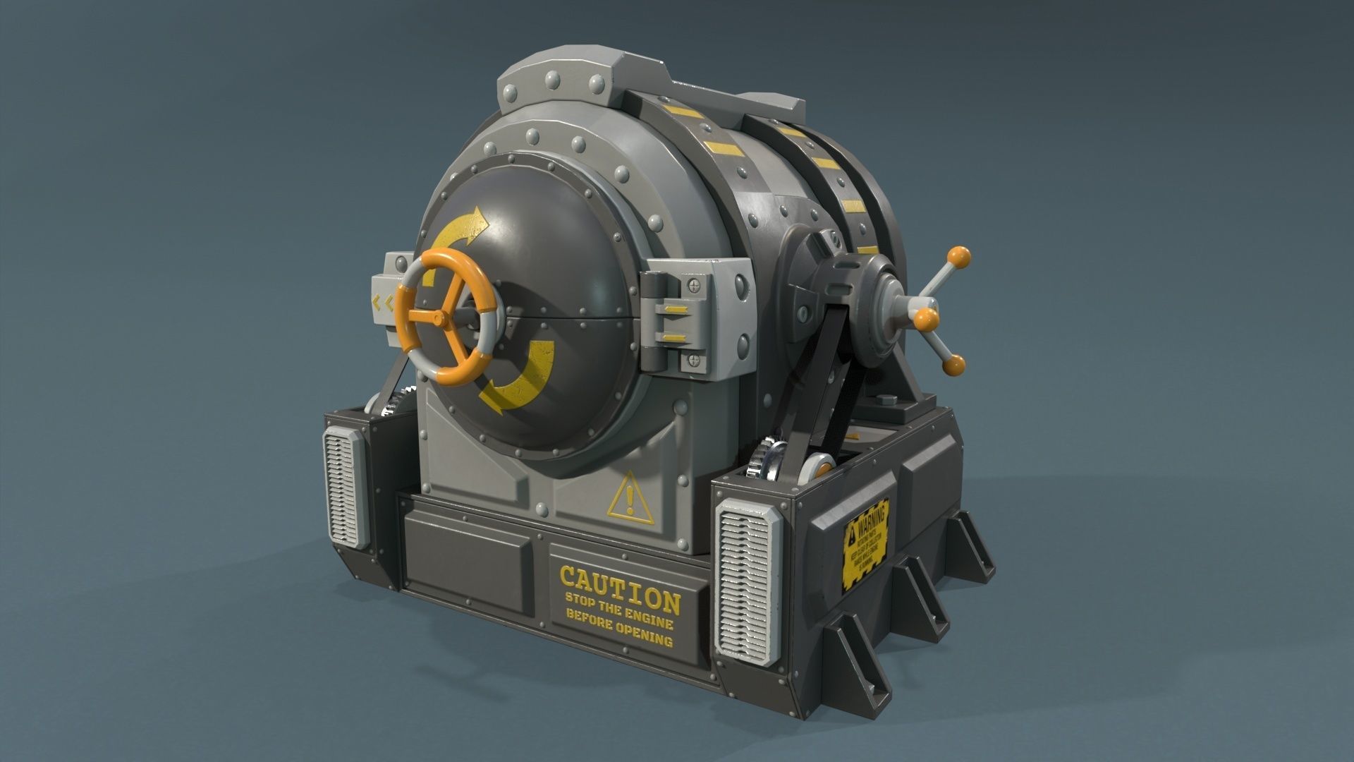 Industrial Units - 20 pieces Low-poly 3D model_16