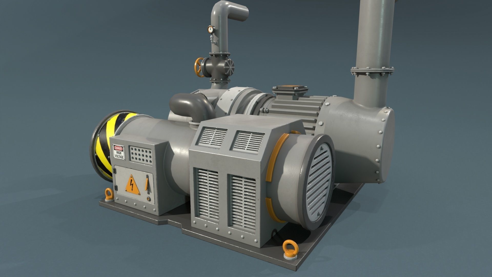 Industrial Units - 20 pieces Low-poly 3D model_11