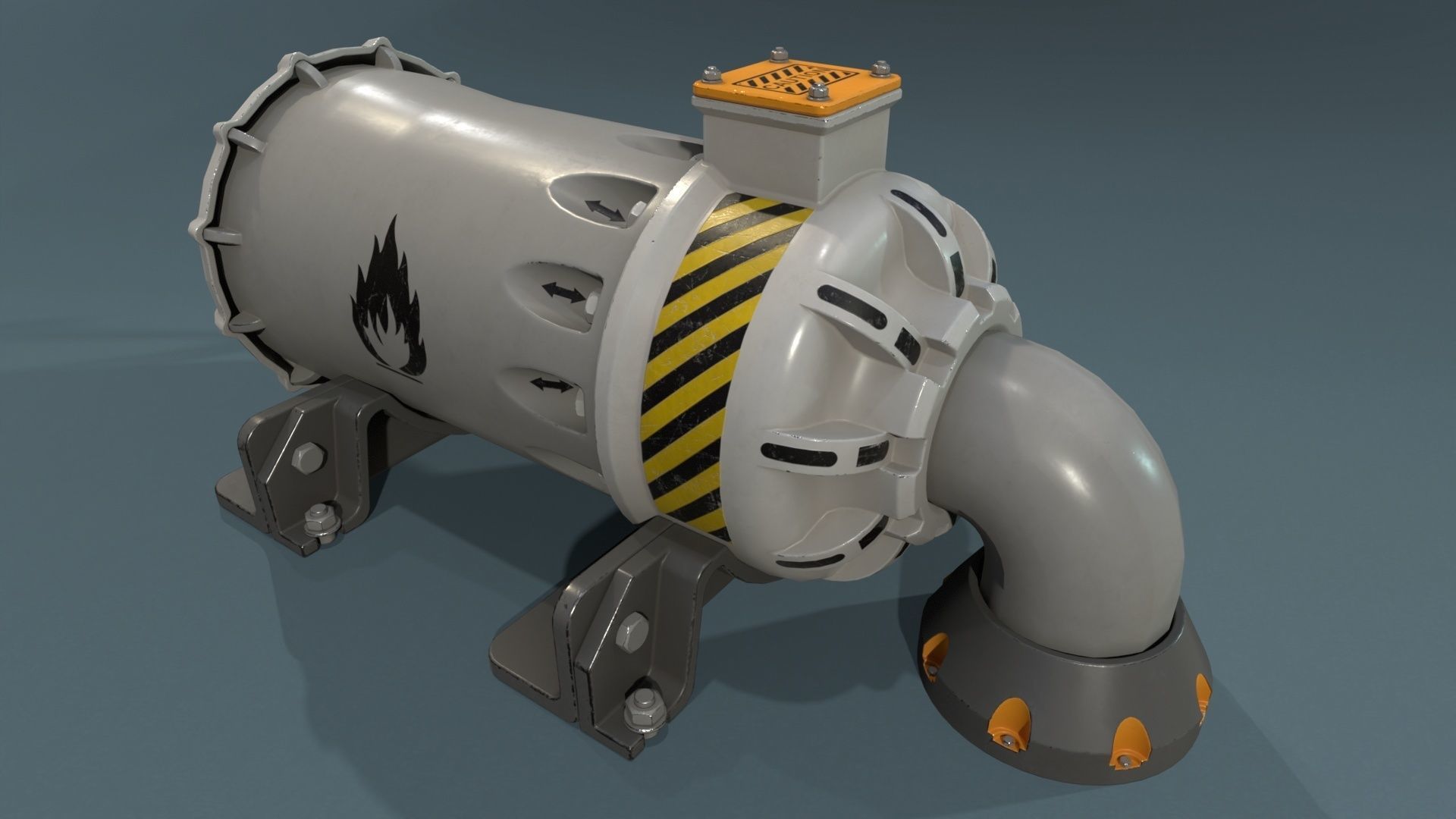 Industrial Units - 20 pieces Low-poly 3D model_20