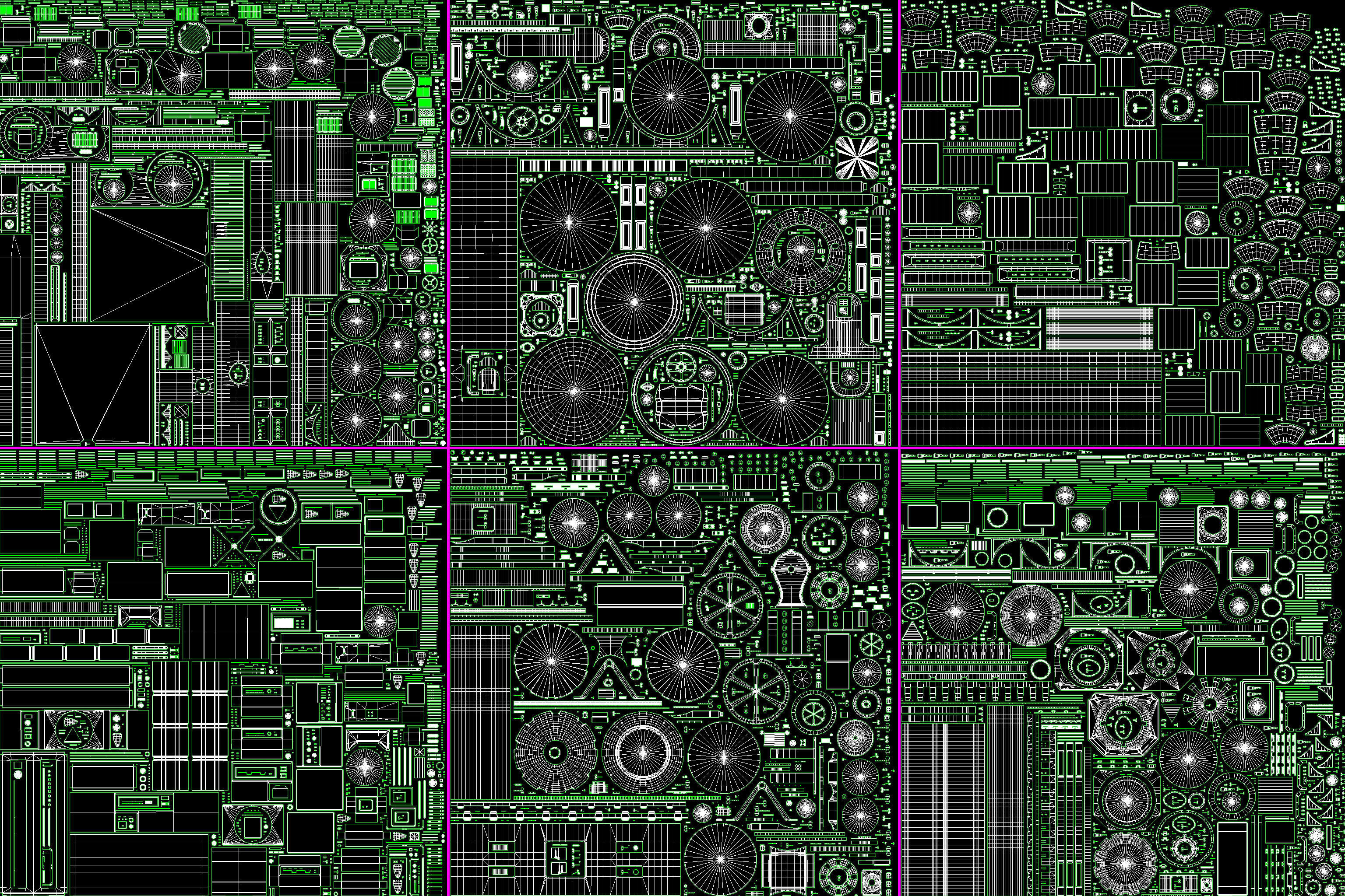 Industrial Units - 20 pieces Low-poly 3D model_3