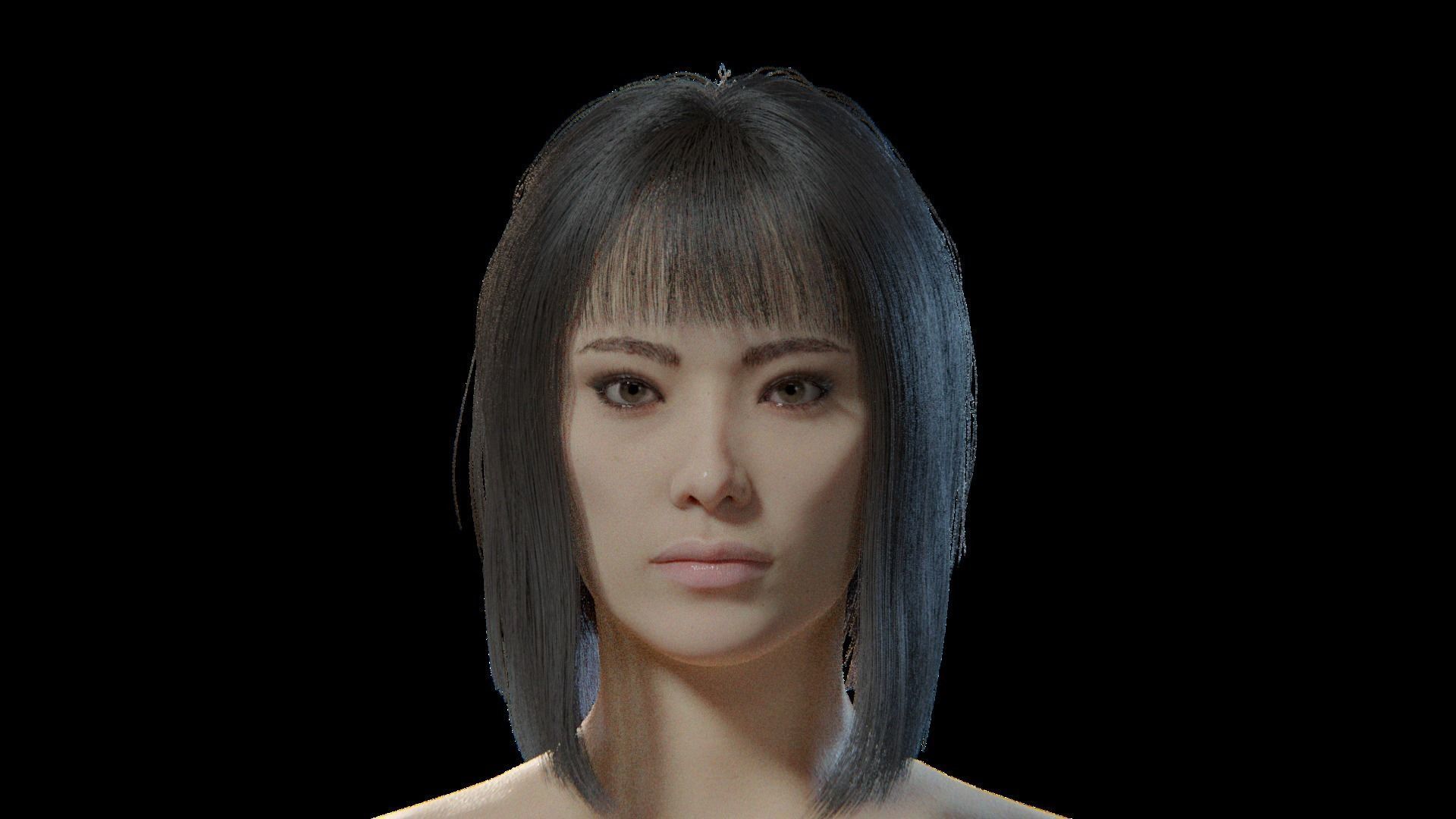 Chuni - Rigged Blender 3D model 3D model_7