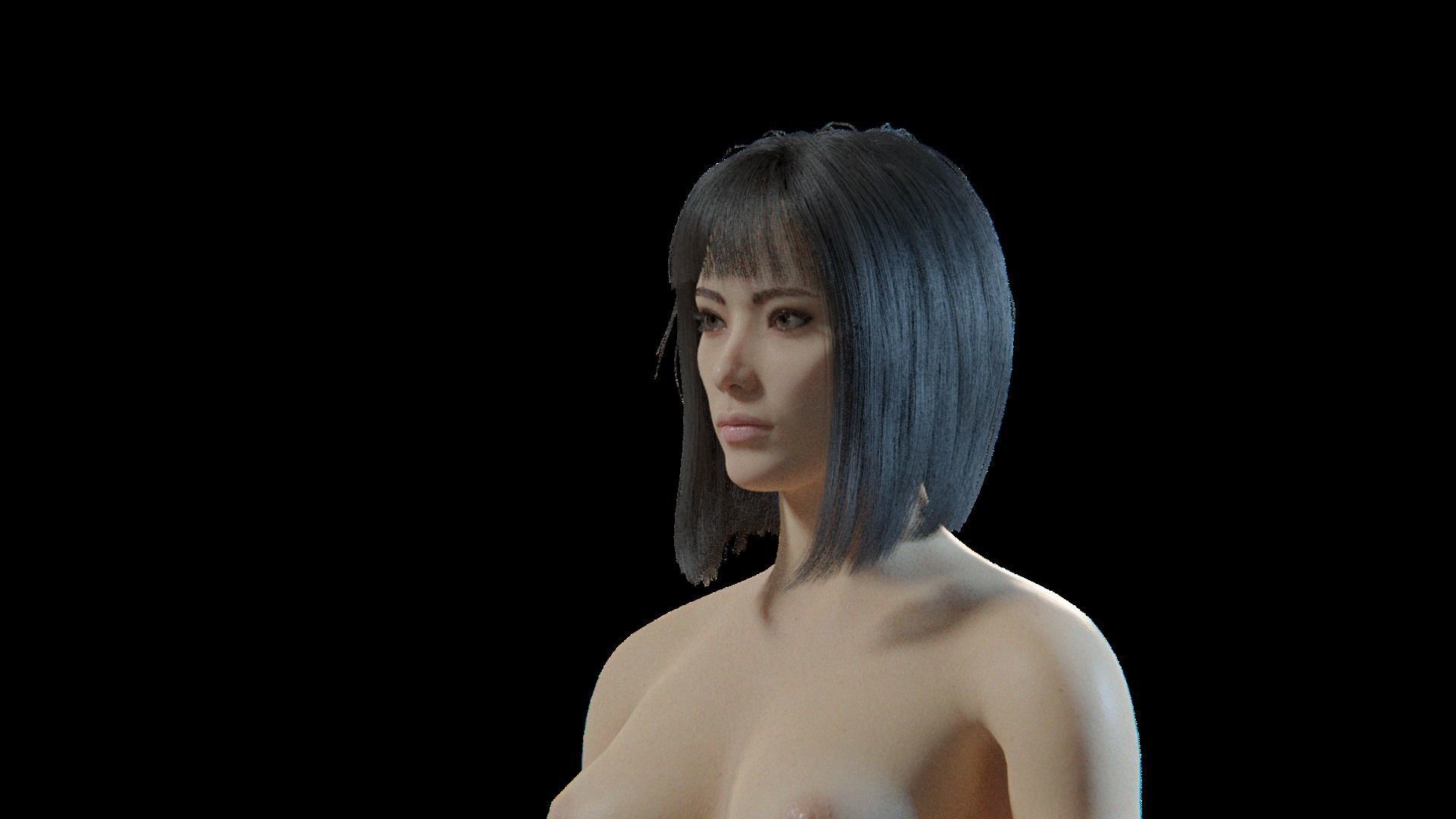 Chuni - Rigged Blender 3D model 3D model_4