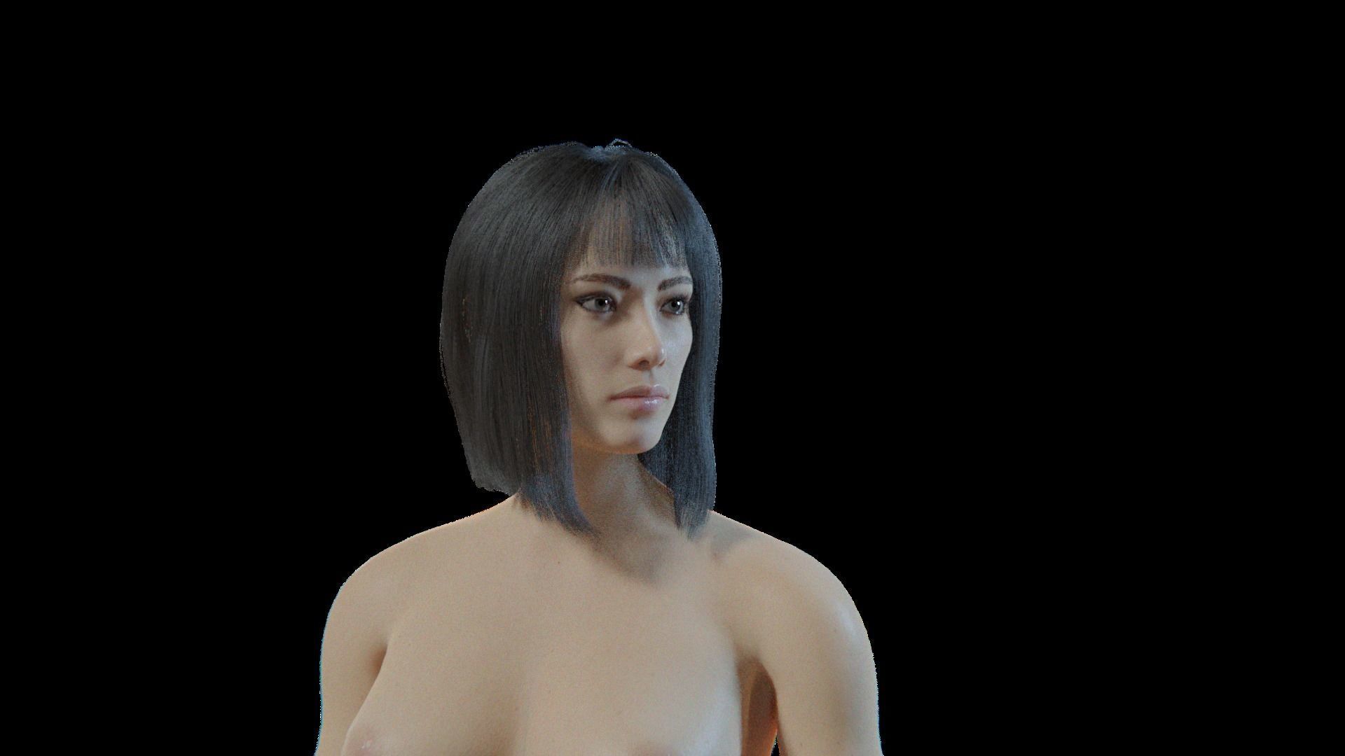 Chuni - Rigged Blender 3D model 3D model_13