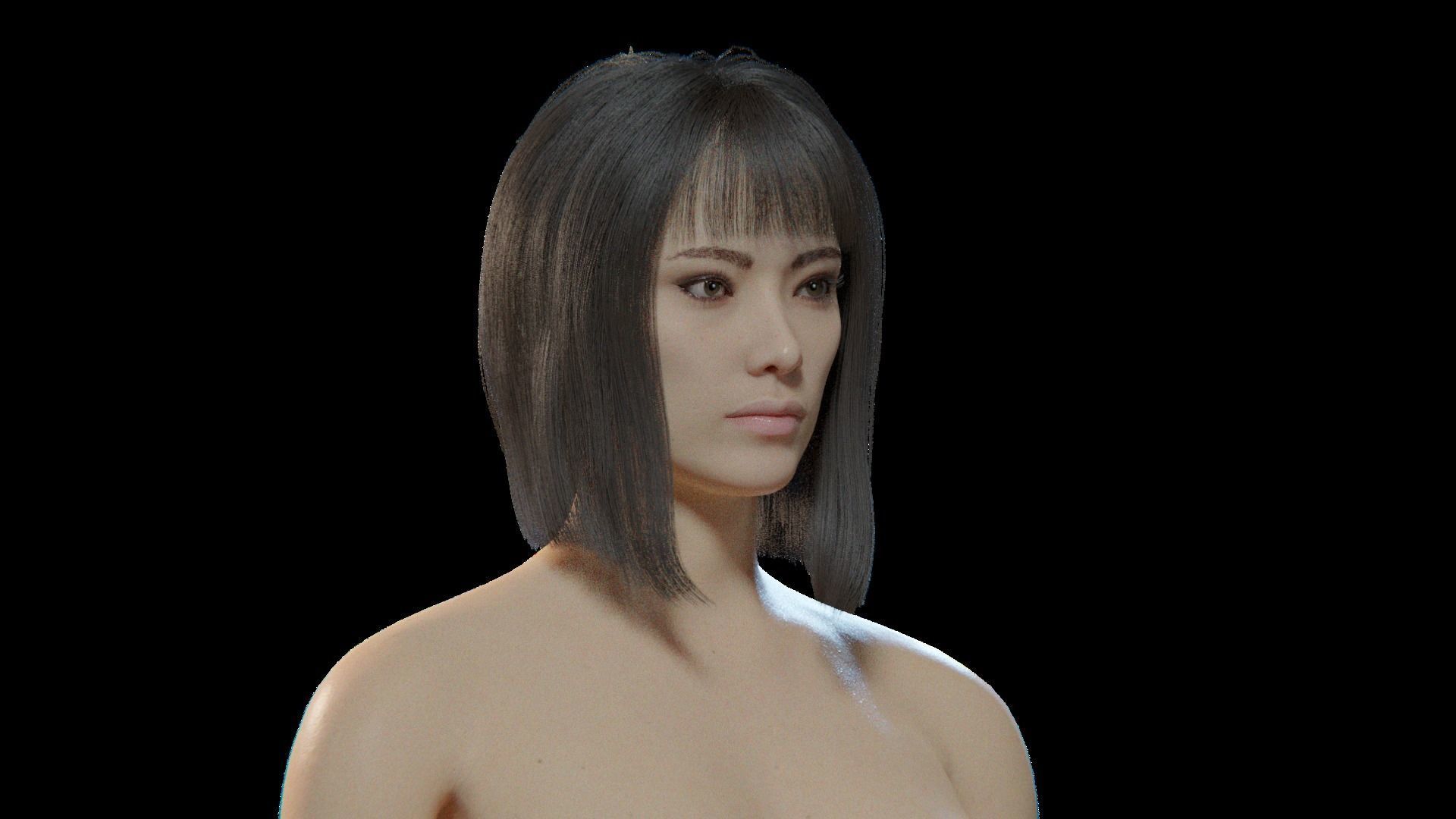 Chuni - Rigged Blender 3D model 3D model_8