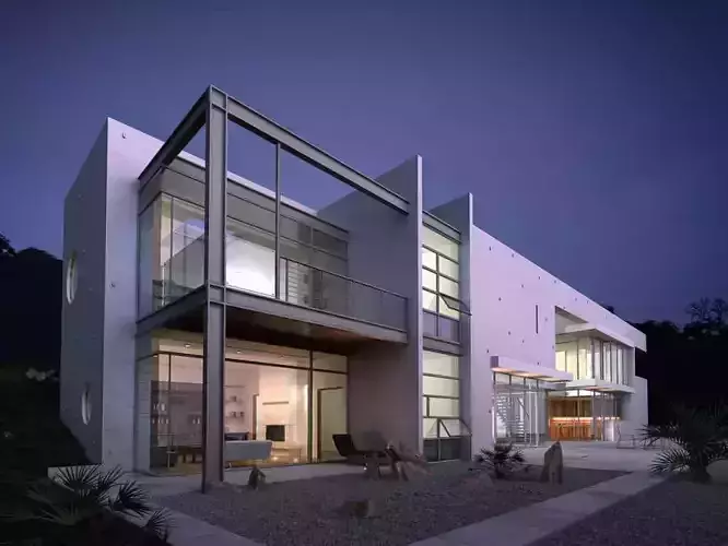 Spacious Modern House 3D model