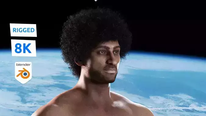 Evar - Blender rigged Character