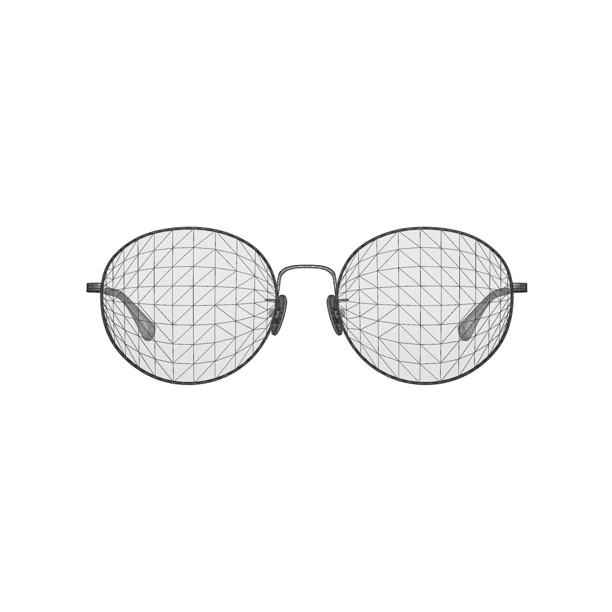 Ray-Ban Team Wang X Ray-Ban - RB3612 Sunglasses Low-poly 3D model_6