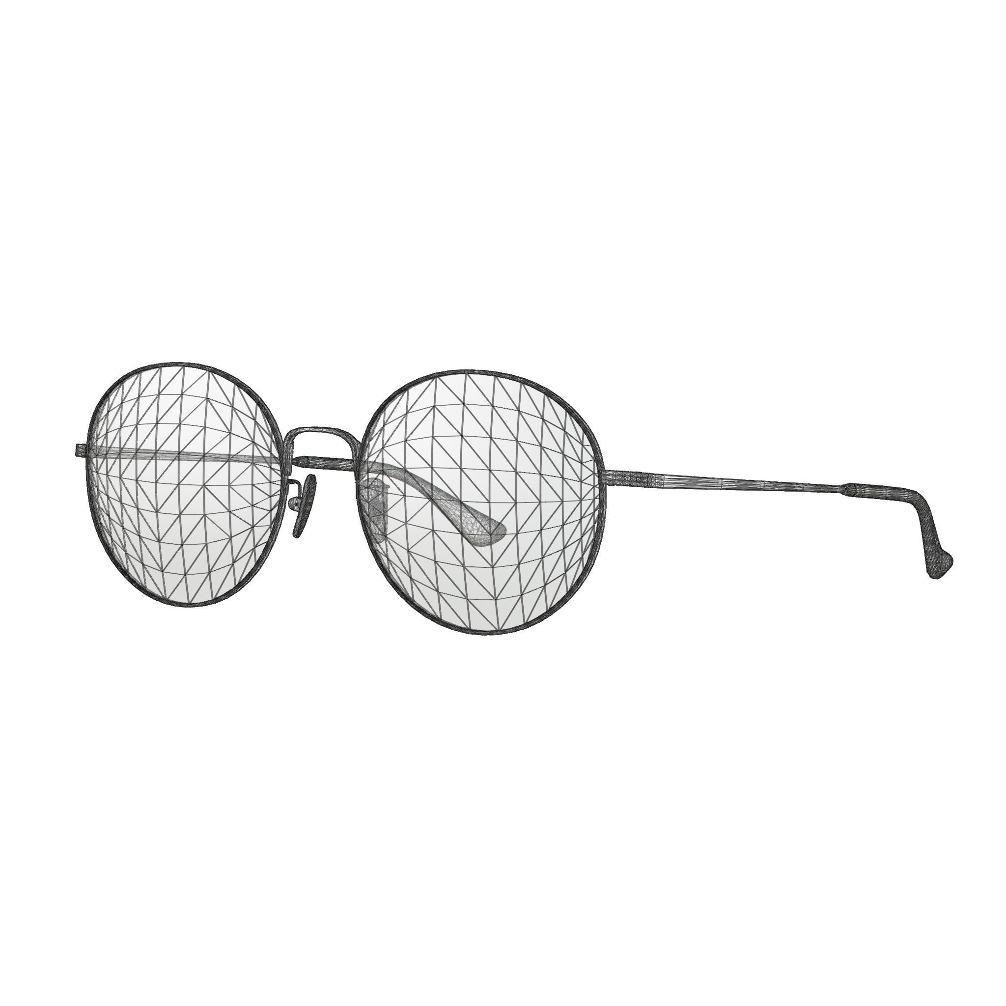 Ray-Ban Team Wang X Ray-Ban - RB3612 Sunglasses Low-poly 3D model_4