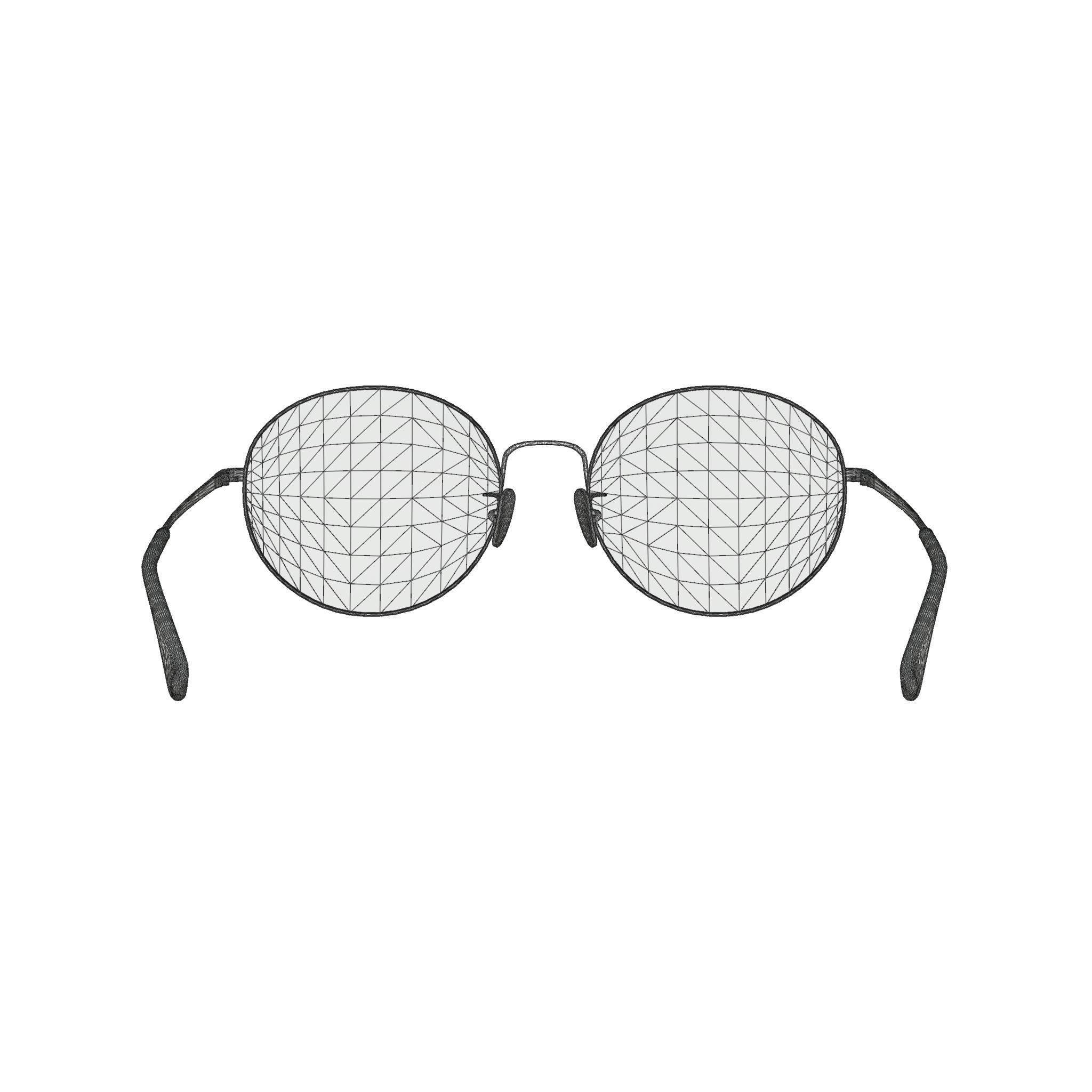 Ray-Ban Team Wang X Ray-Ban - RB3612 Sunglasses Low-poly 3D model_5