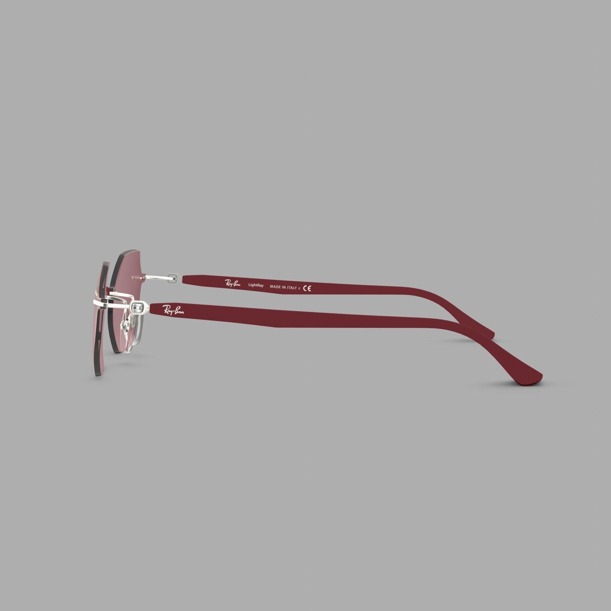 Ray-Ban - RB8061 003 Sunglasses Low-poly 3D model_3