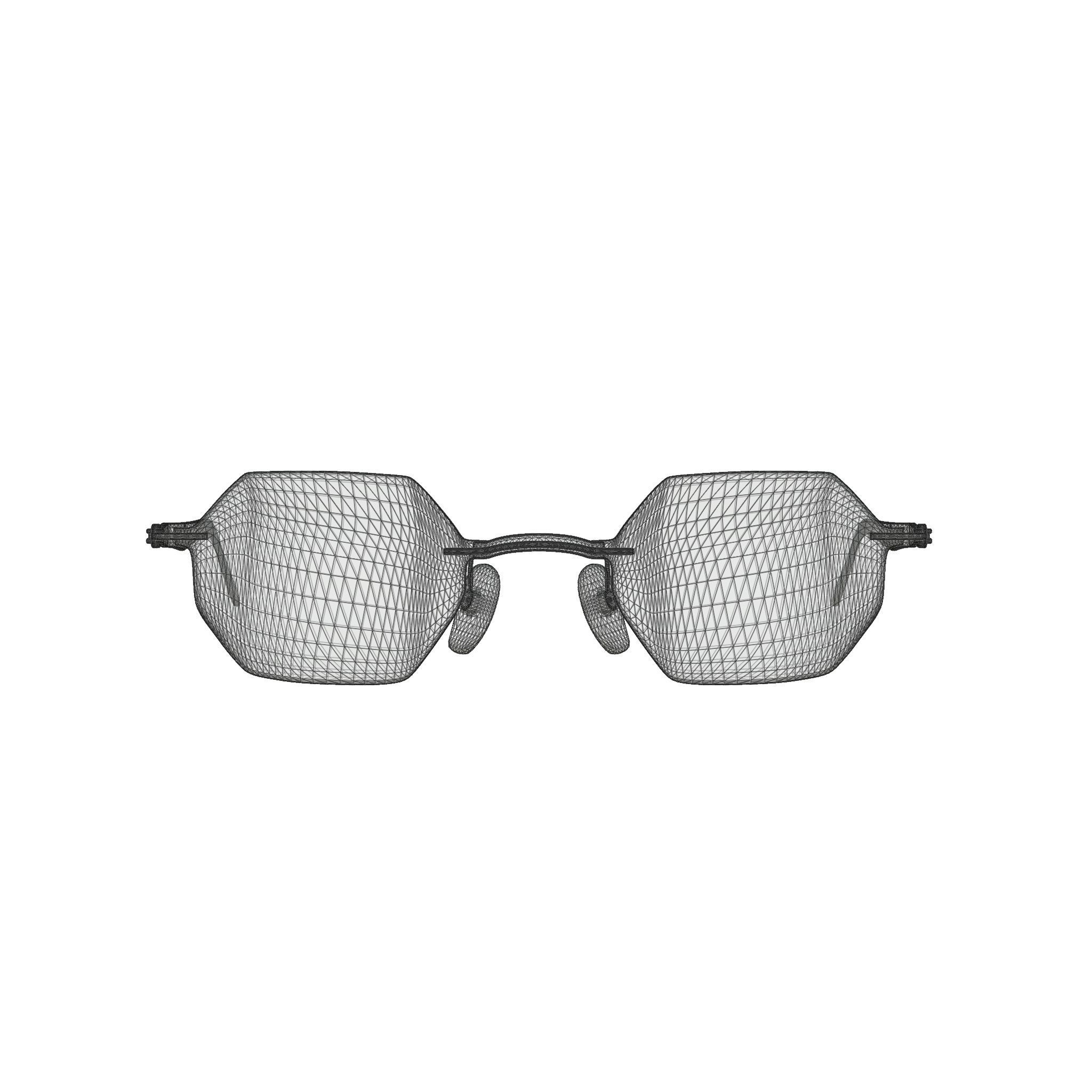 Ray-Ban - RB8061 003 Sunglasses Low-poly 3D model_6