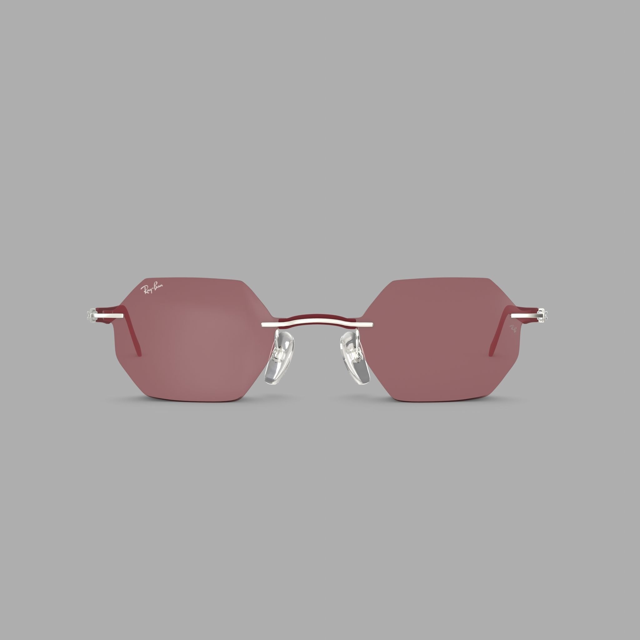 Ray-Ban - RB8061 003 Sunglasses Low-poly 3D model_2