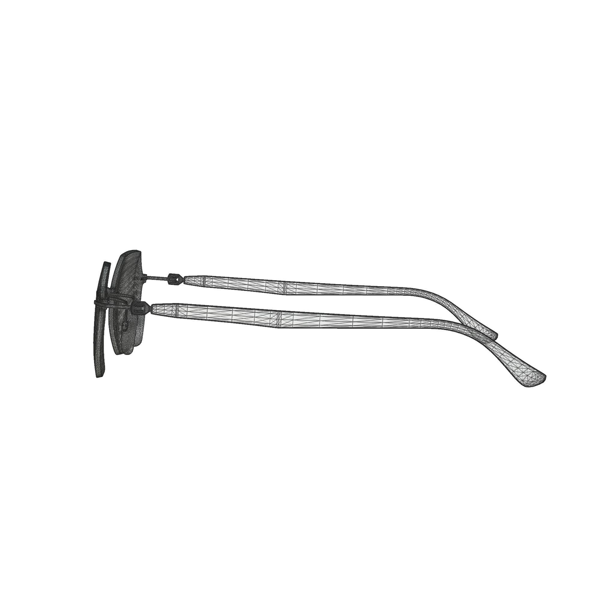 Ray-Ban - RB8061 003 Sunglasses Low-poly 3D model_7