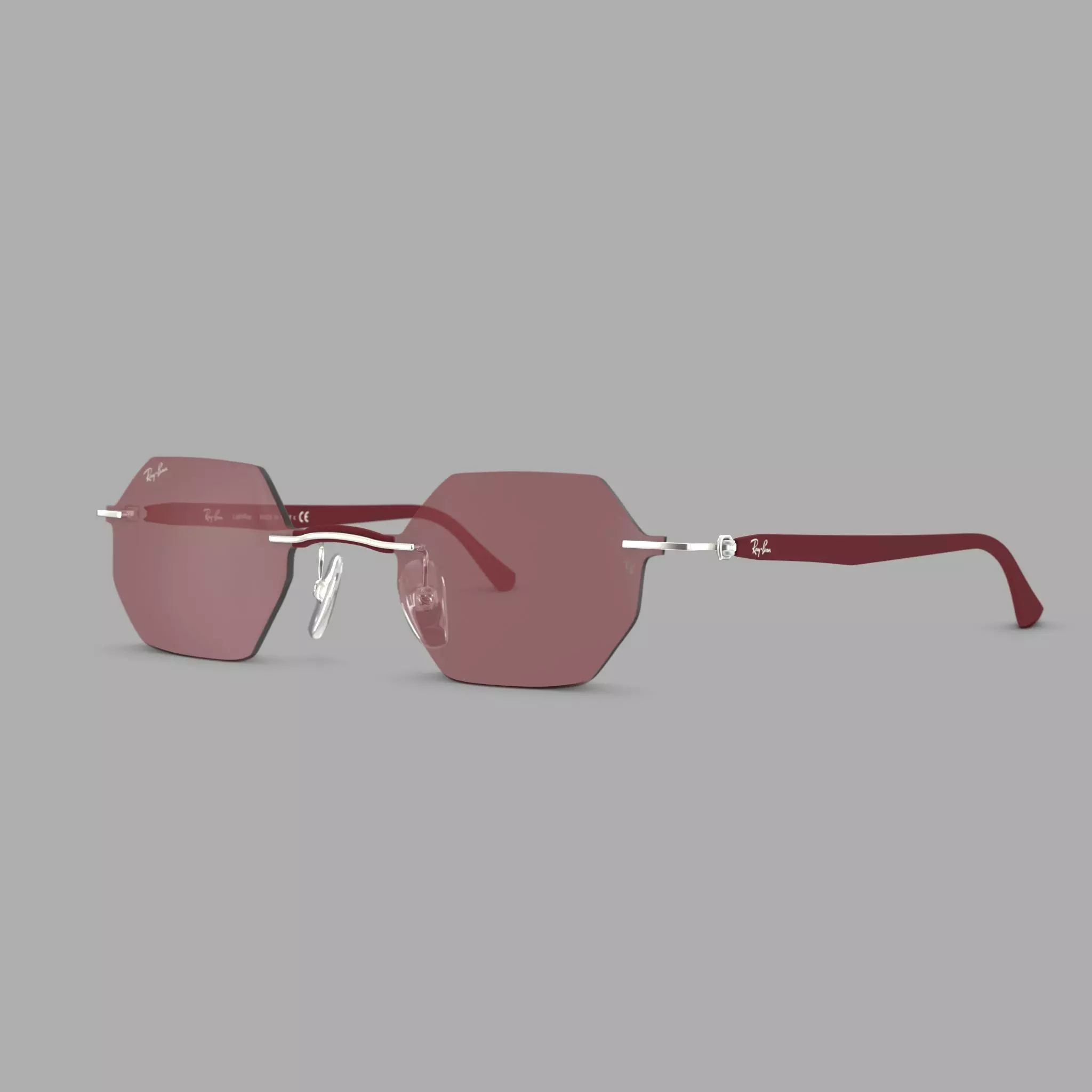 Ray-Ban - RB8061 003 Sunglasses Low-poly 3D model_0
