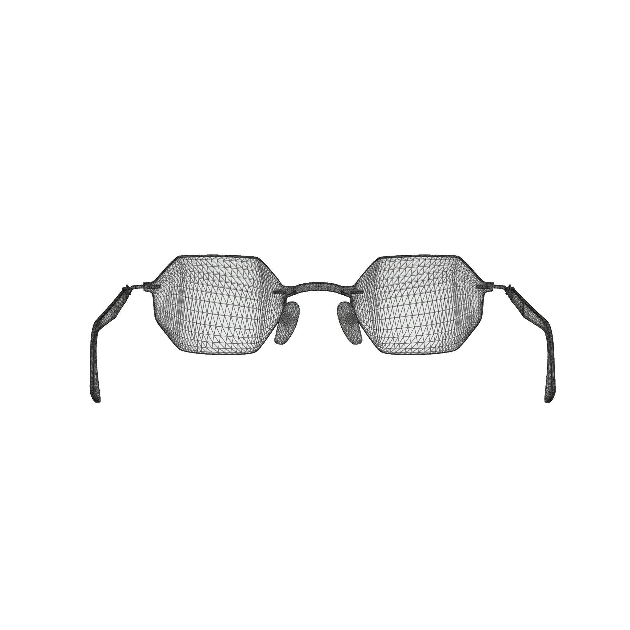 Ray-Ban - RB8061 003 Sunglasses Low-poly 3D model_5