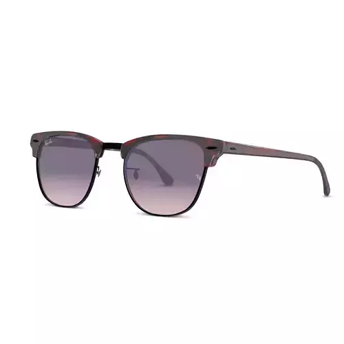 Ray-Ban Clubmaster - RB3016 12753B Sunglasses Low-poly 3D model