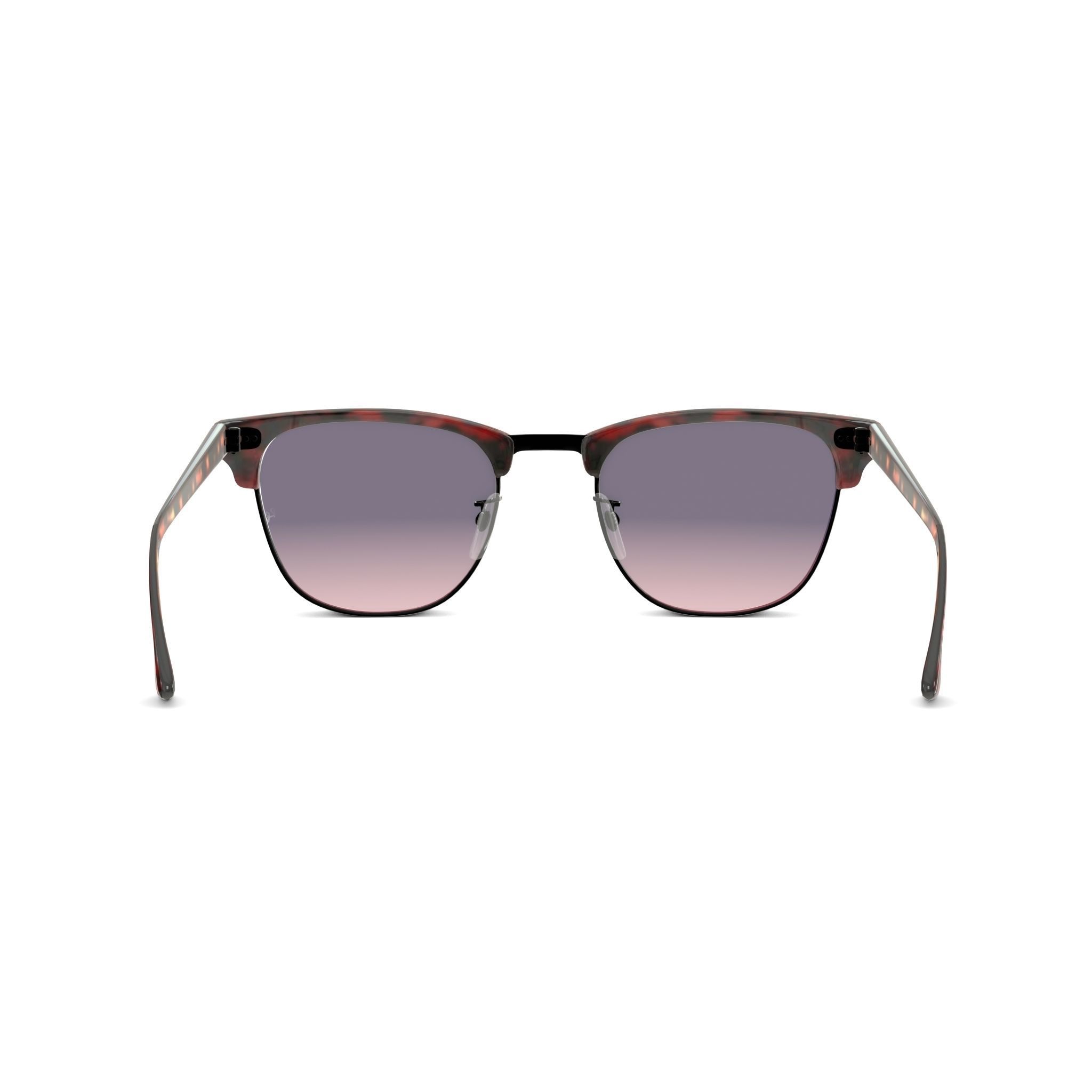 Ray-Ban Clubmaster - RB3016 12753B Sunglasses Low-poly 3D model_1