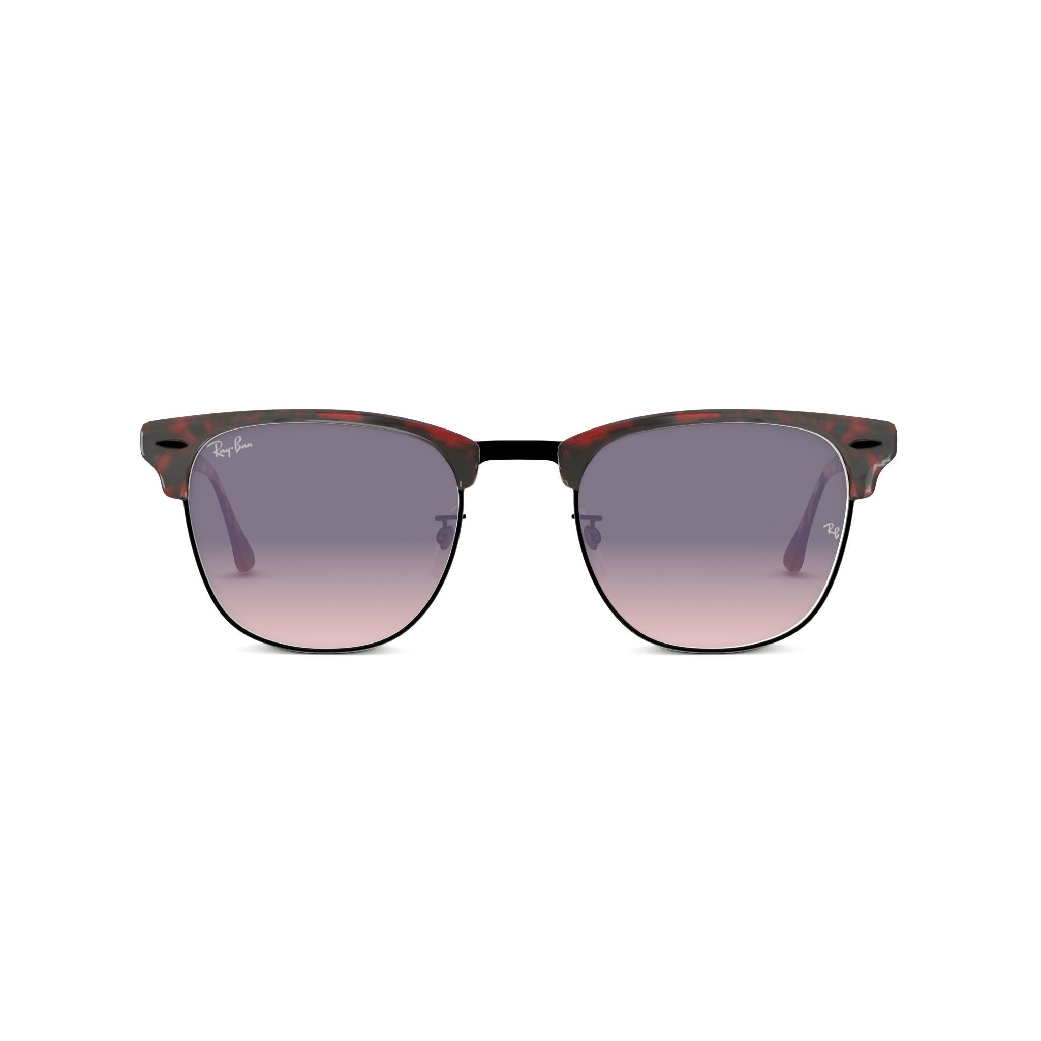 Ray-Ban Clubmaster - RB3016 12753B Sunglasses Low-poly 3D model_2