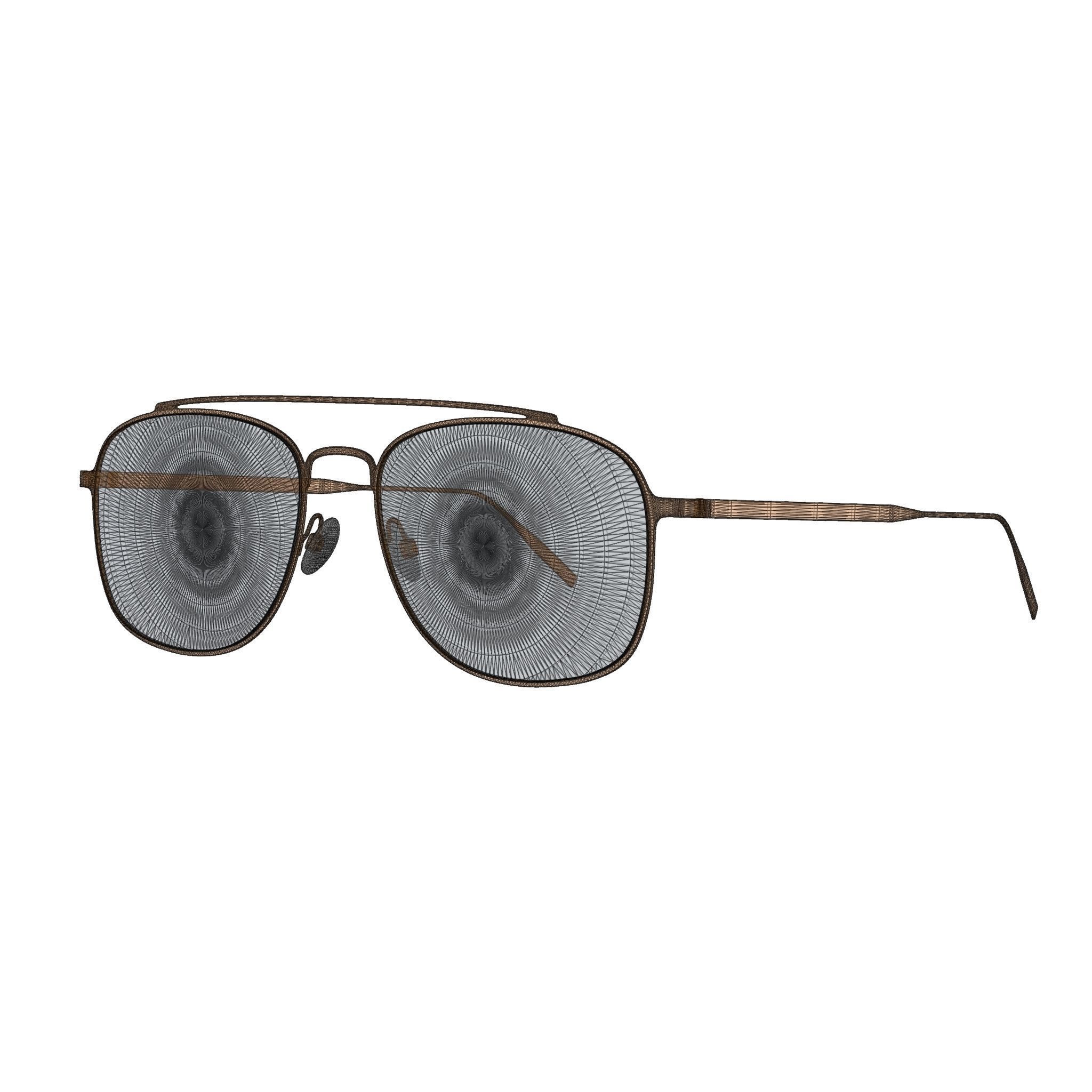 Tomas Maier - TM0007S 012 Sunglasses Low-poly 3D model_4