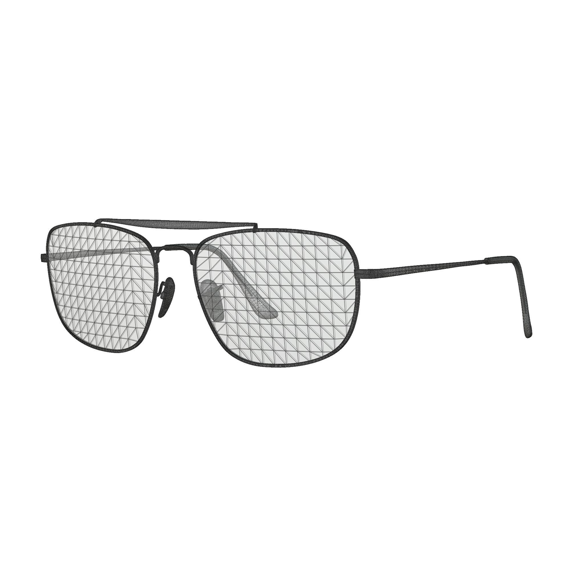 Ray-Ban Colonel - RB3560 910443 Sunglasses Low-poly 3D model_5