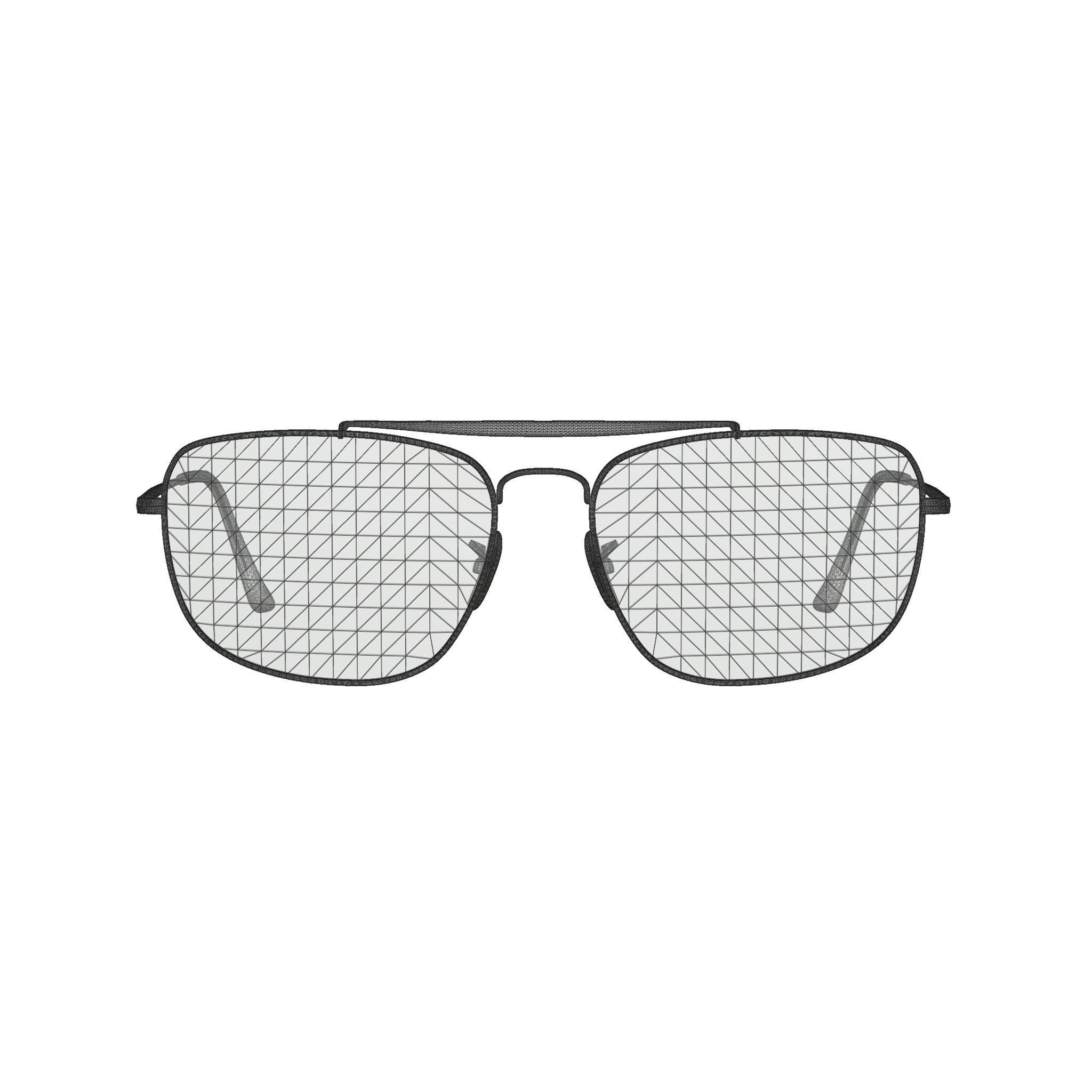 Ray-Ban Colonel - RB3560 910443 Sunglasses Low-poly 3D model_7
