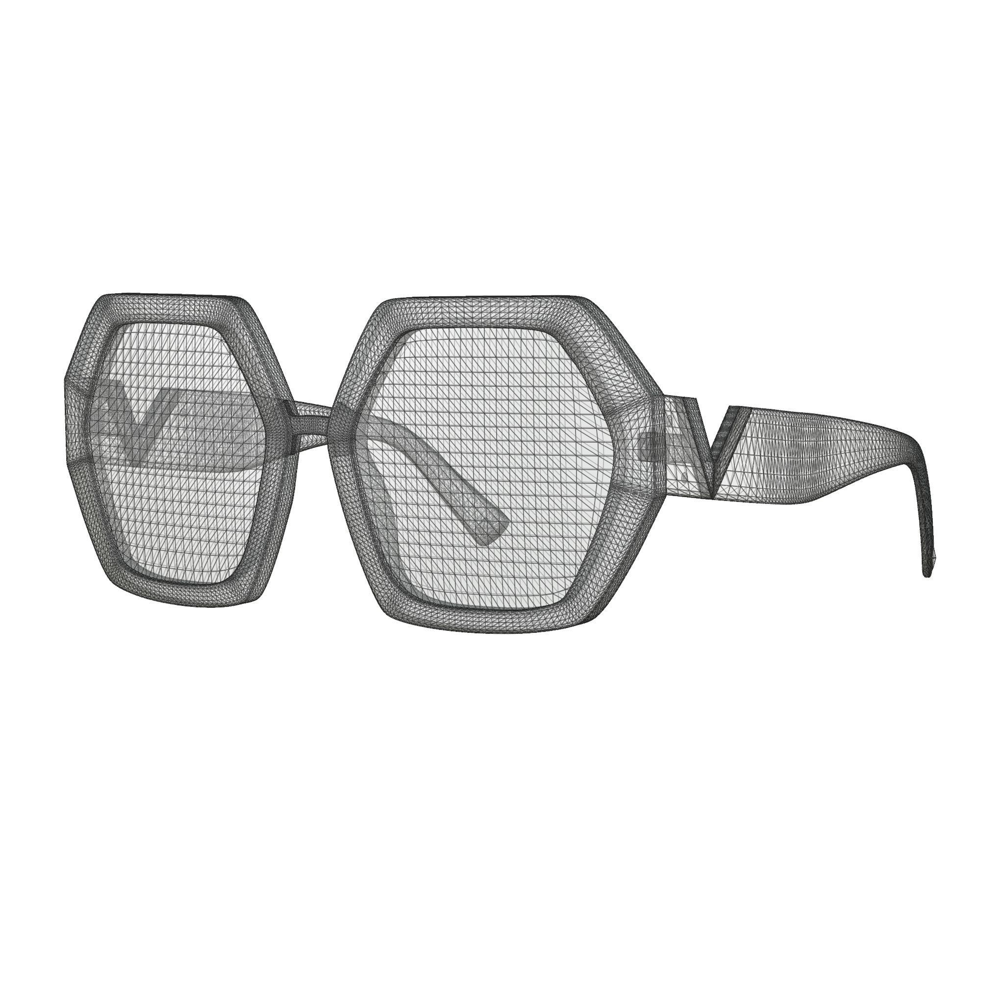 Valentino - 0VA4053 57 Sunglasses Low-poly 3D model_5