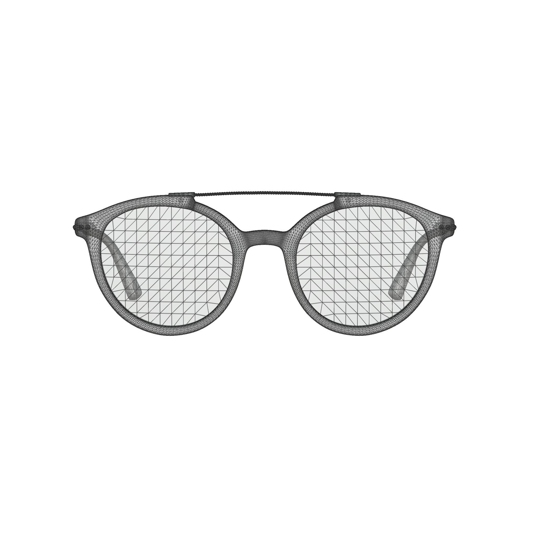Web - WE0185 01V Sunglasses Low-poly 3D model_7