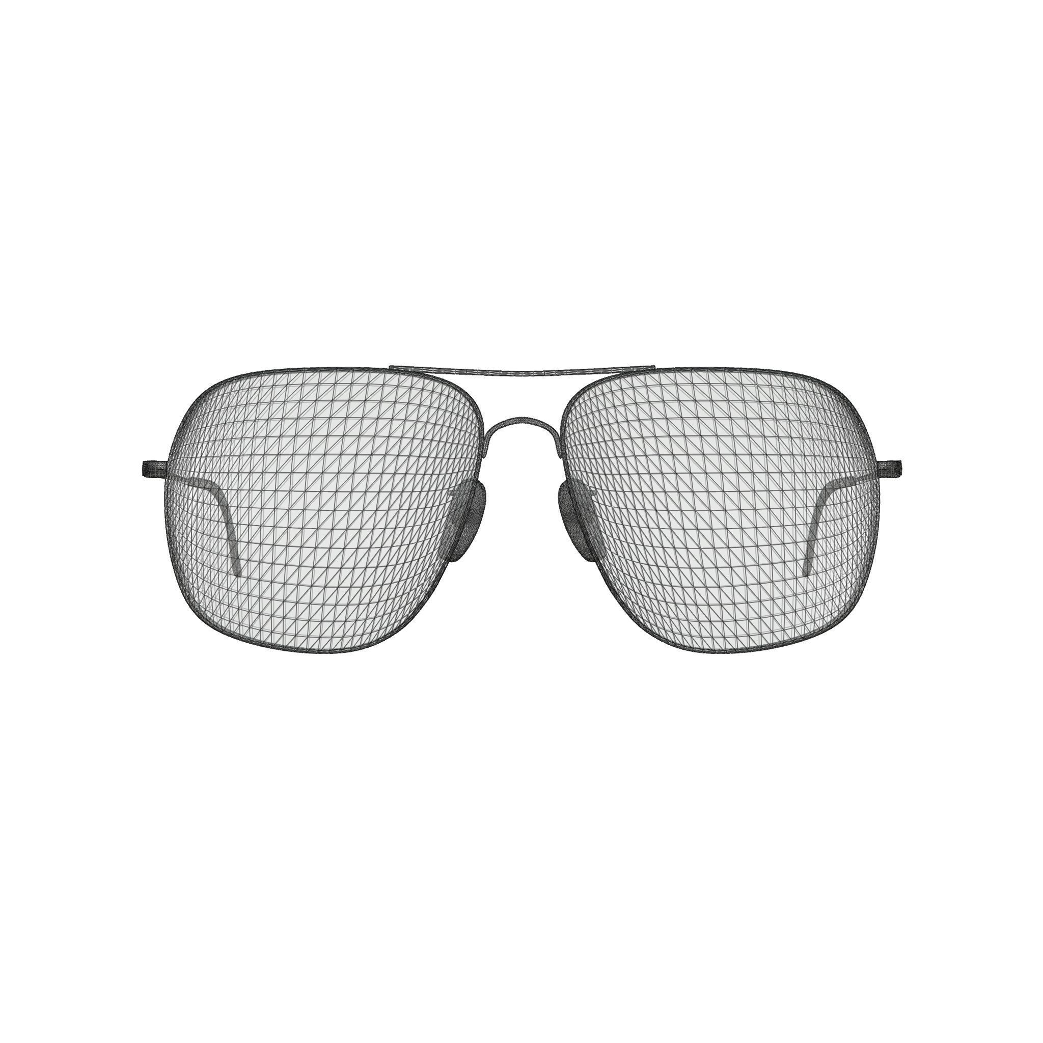 Ray-Ban Chromance - RB3587CH 001 Sunglasses Low-poly 3D model_6