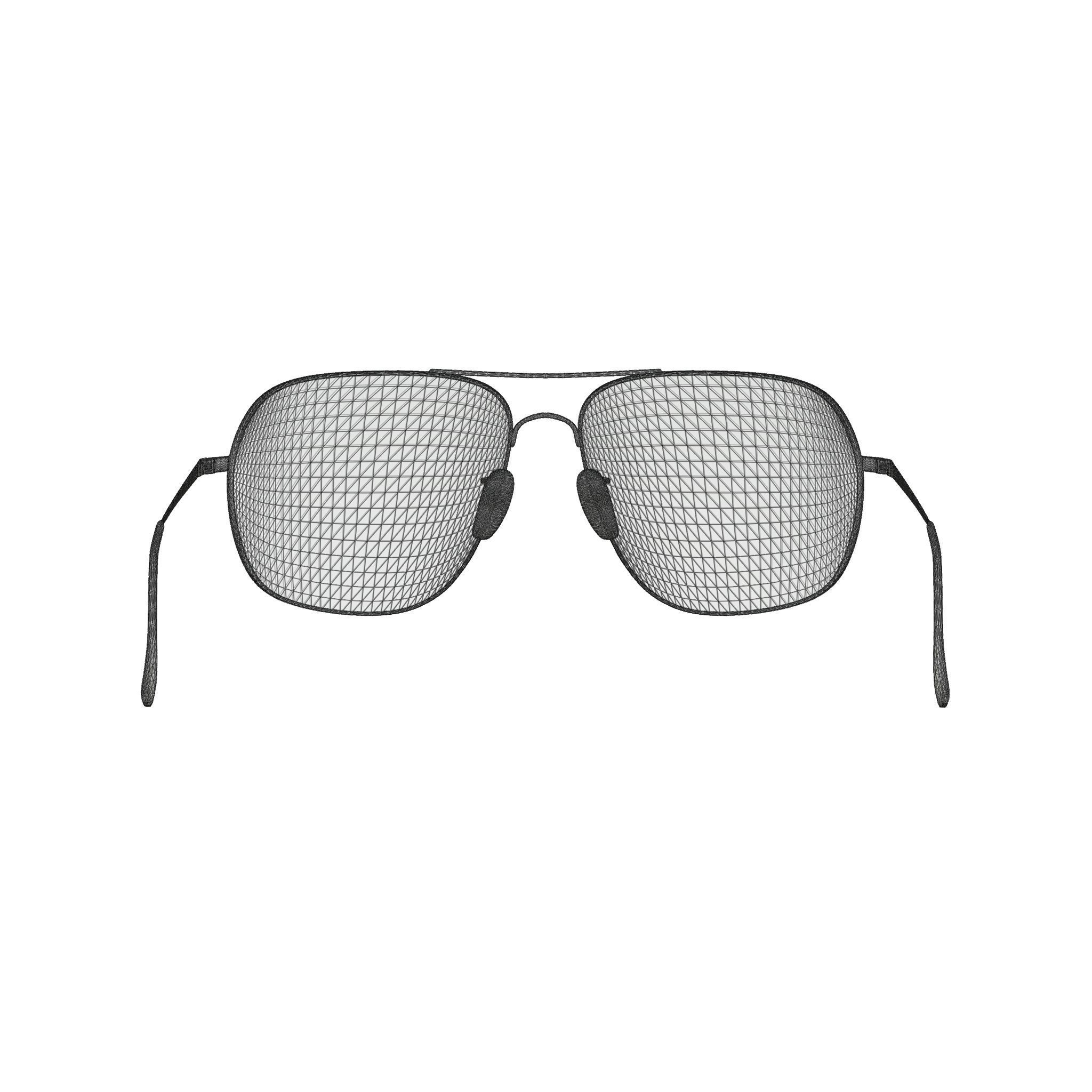 Ray-Ban Chromance - RB3587CH 001 Sunglasses Low-poly 3D model_5