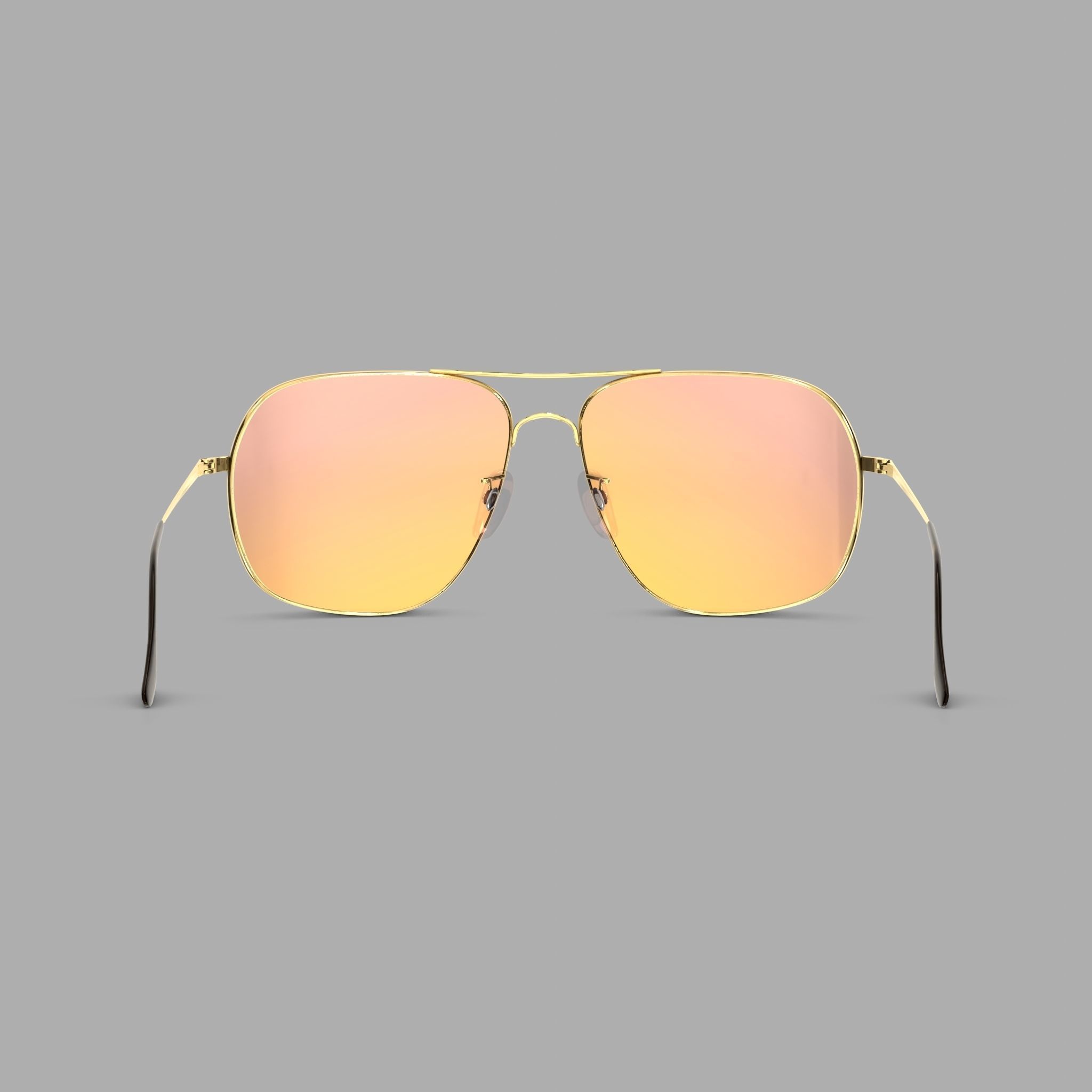 Ray-Ban Chromance - RB3587CH 001 Sunglasses Low-poly 3D model_1