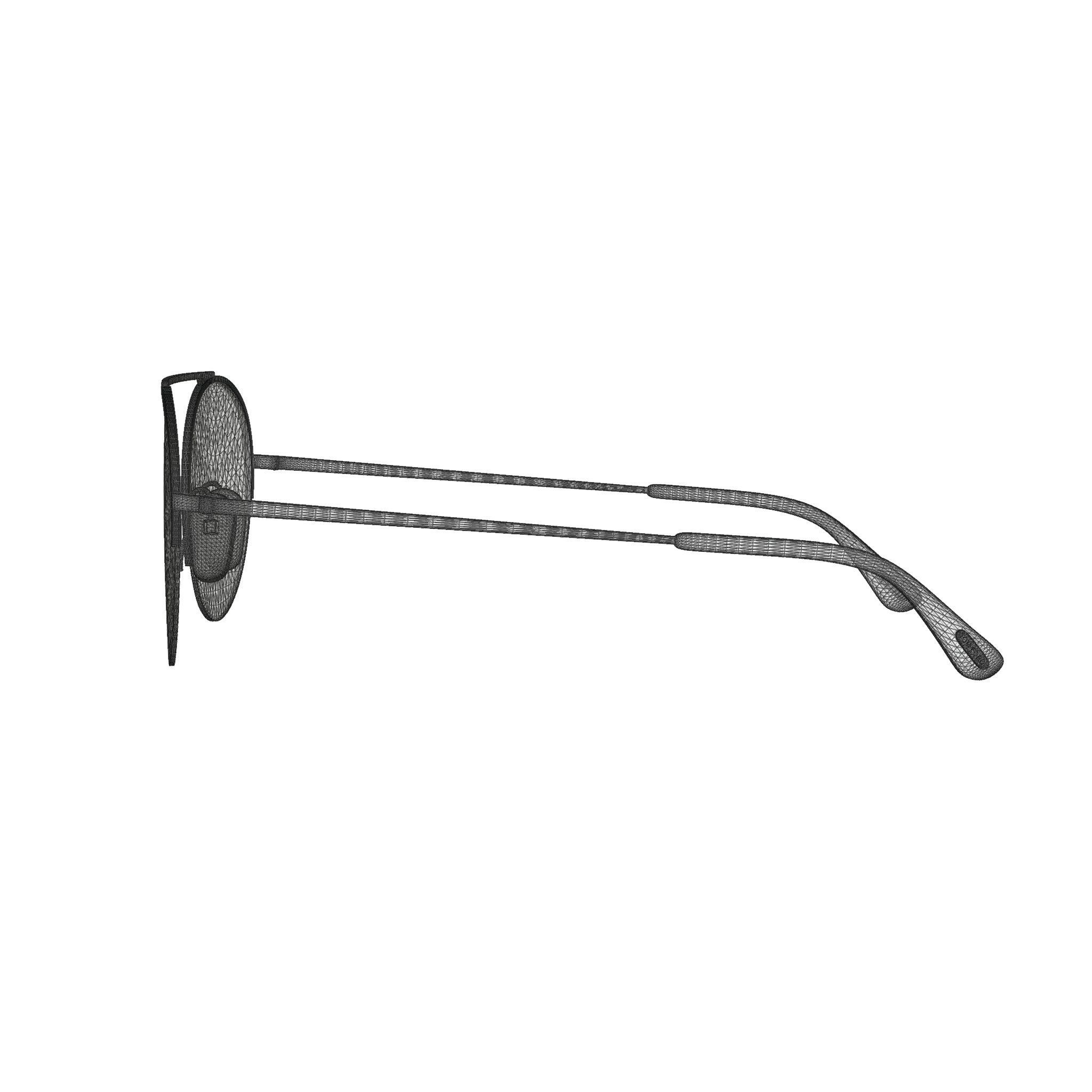 Tom Ford - FT06685430G Sunglasses Low-poly 3D model_8