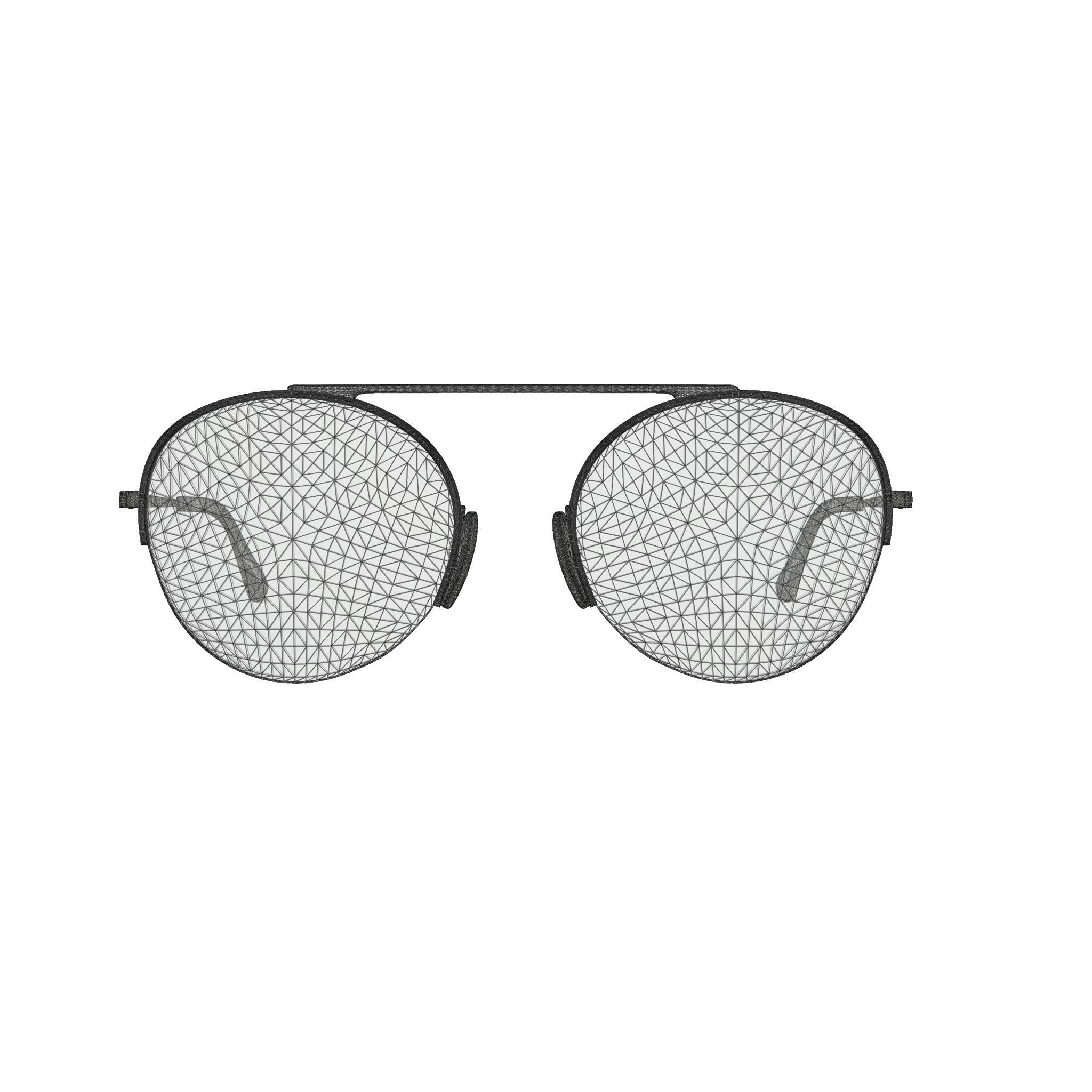 Tom Ford - FT06685430G Sunglasses Low-poly 3D model_7
