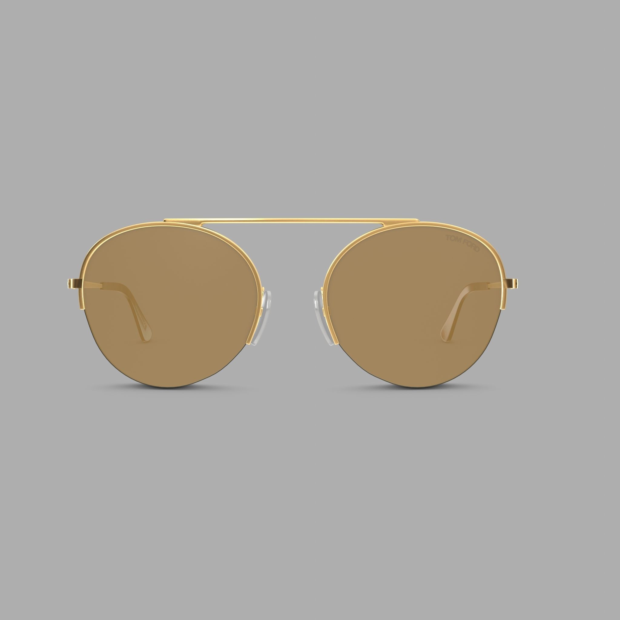 Tom Ford - FT06685430G Sunglasses Low-poly 3D model_2