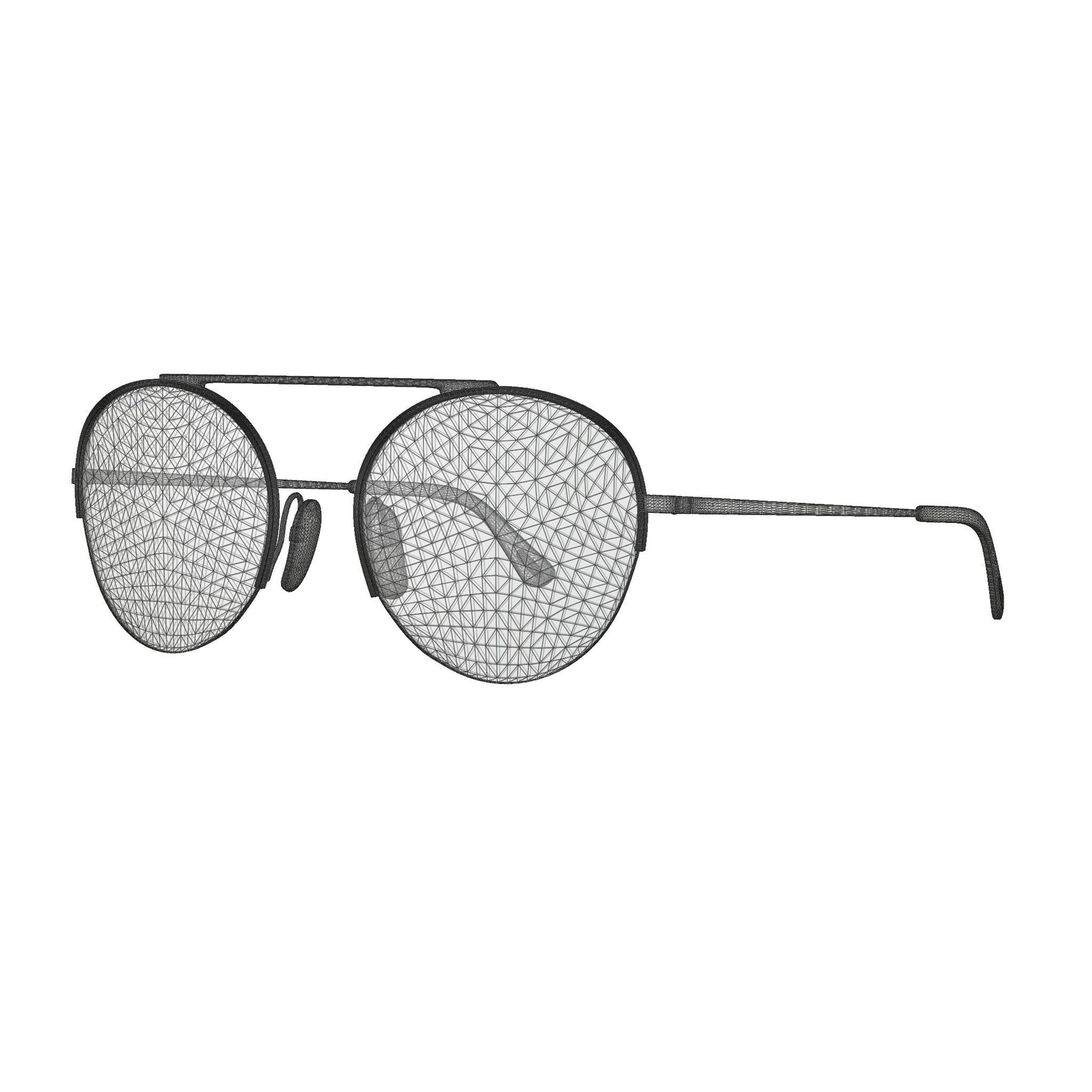 Tom Ford - FT06685430G Sunglasses Low-poly 3D model_5