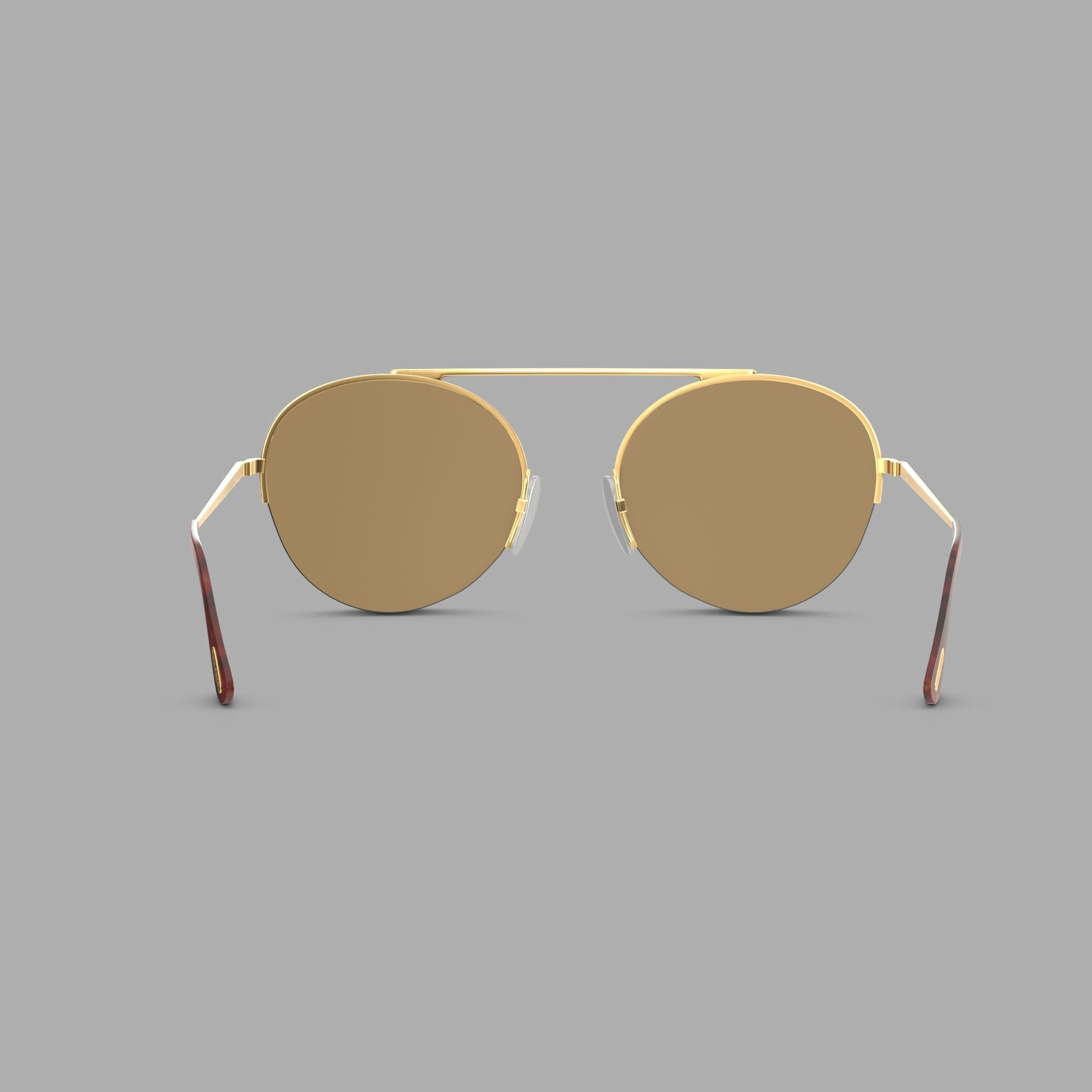 Tom Ford - FT06685430G Sunglasses Low-poly 3D model_1