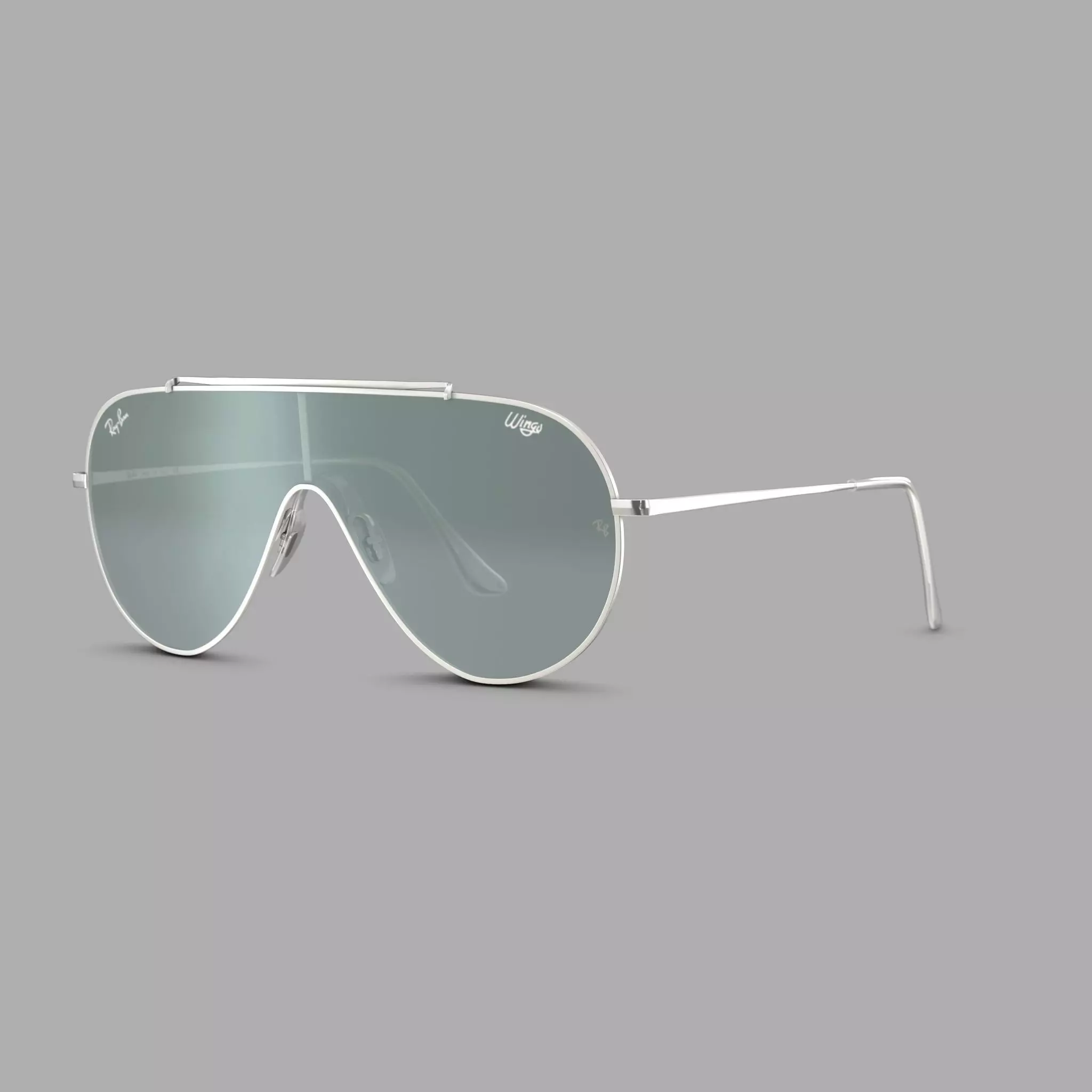 Ray-Ban Wings - RB3597 Sunglasses Low-poly 3D model_0